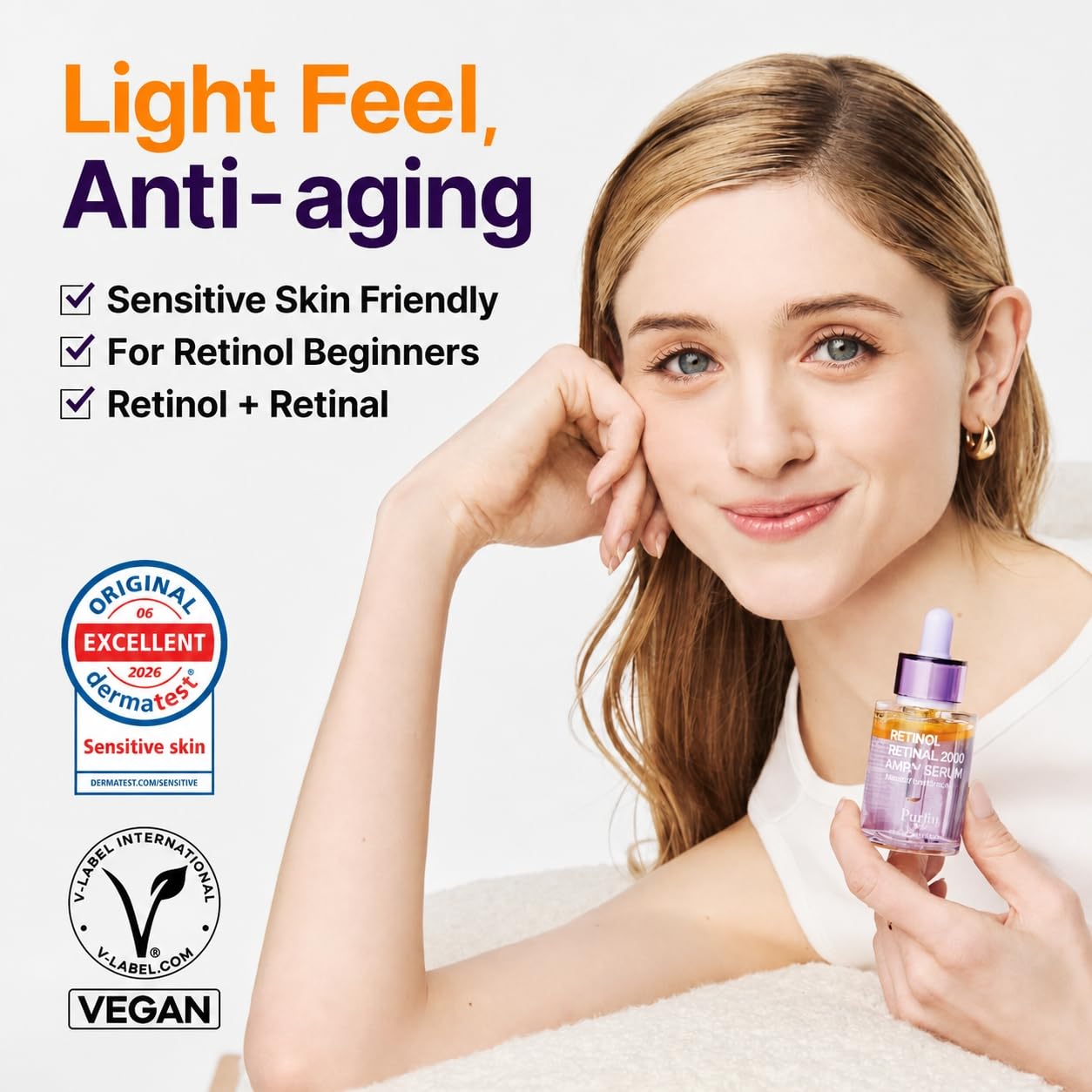 PURITO Retinol + Retinal Serum for Sensitive Skin, 1.01 fl.oz - PURITO Official Product View 3