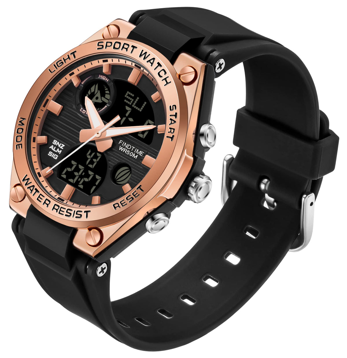 findtime Womens Digital Watch Sport Waterproof Watch Analog - findtime Official Imagery - 8