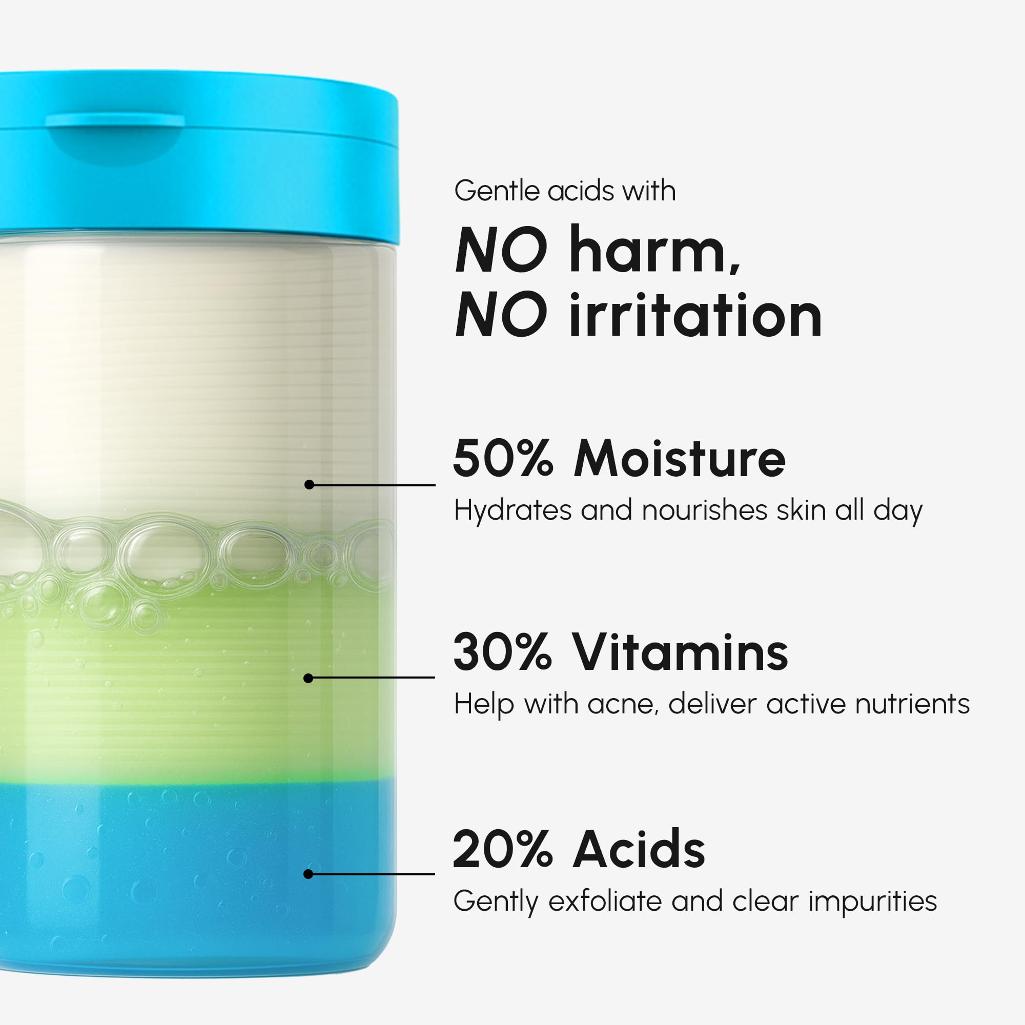 MAREE Glycolic Acid Pads 200 Toner Pads for Face Cleansing - MAREE Official Imagery - 6