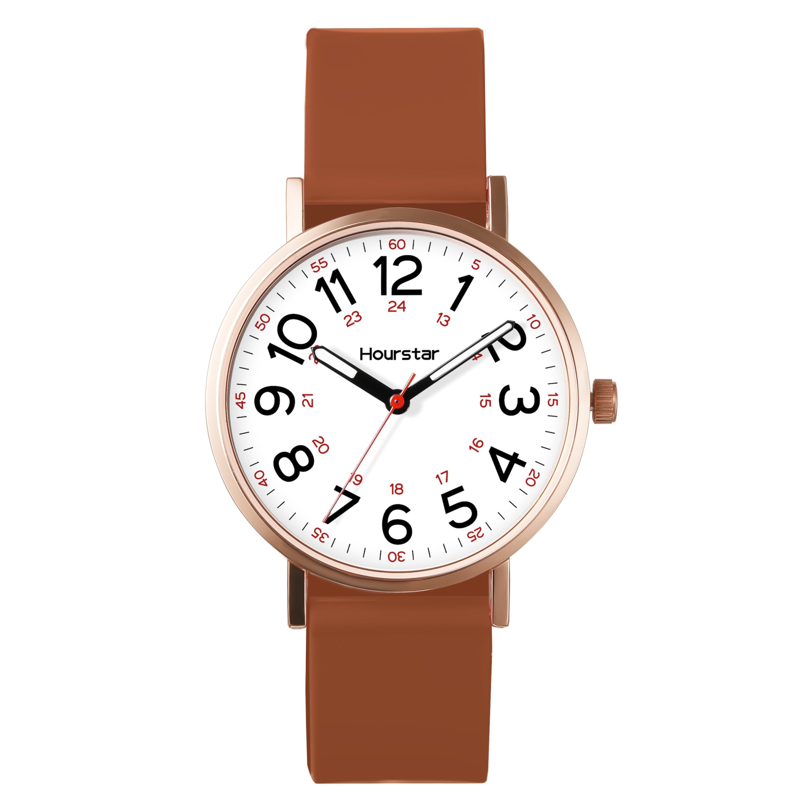 Hourstar Women's Analog Nurse Watch | Second Hand | Easy Read | Silico - View 9