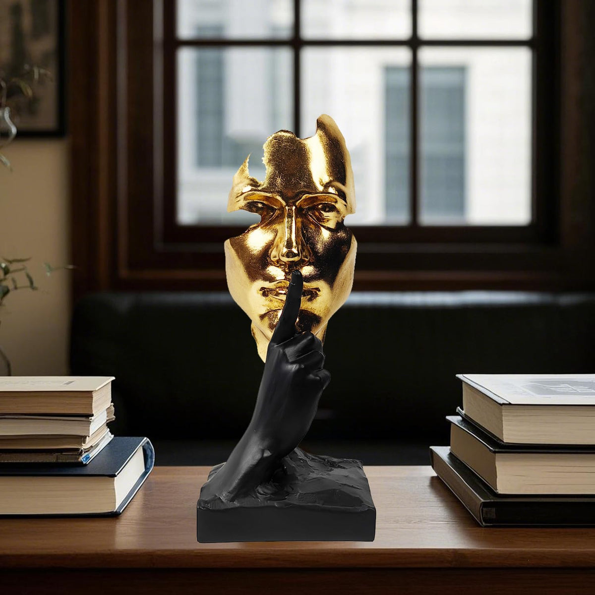 Thinker Statue Silence is Gold Abstract Art Figurine Decor - EPTUEGA Official Imagery - 6