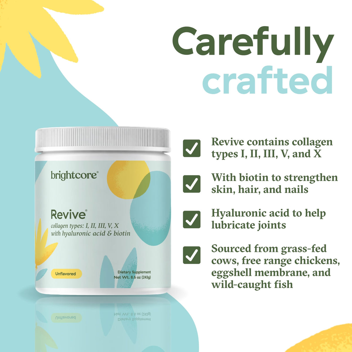Revive Multi Collagen Protein Powder with Vitamin C - Brightcore Official Imagery - 6