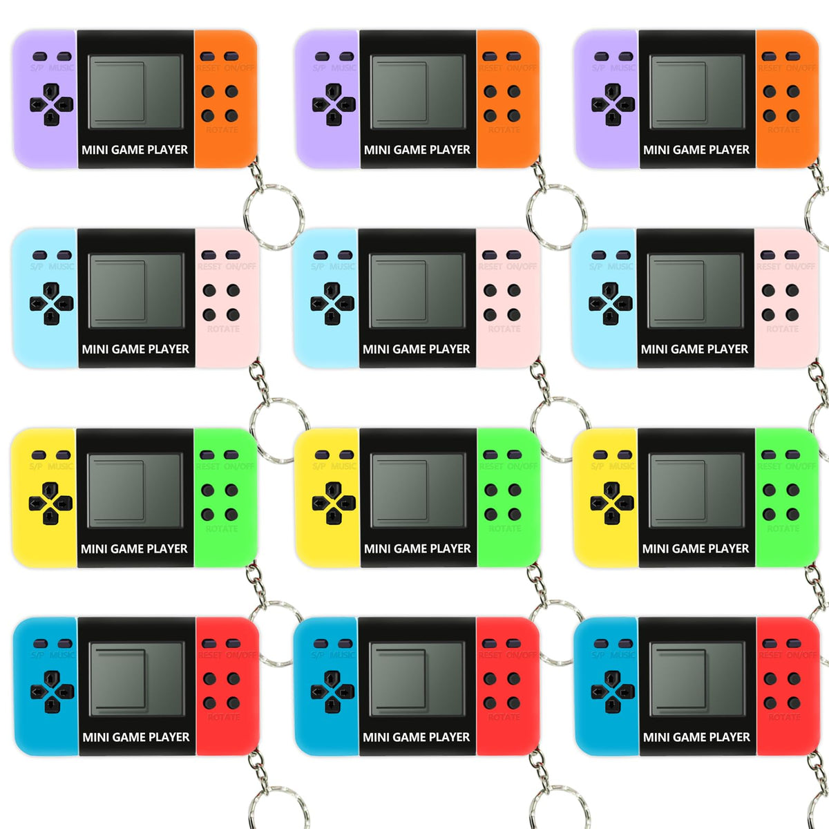 SSZS 12 Pcs Video Game Party Favors for Kids Mini Gaming - SSZS Official Imagery - 2