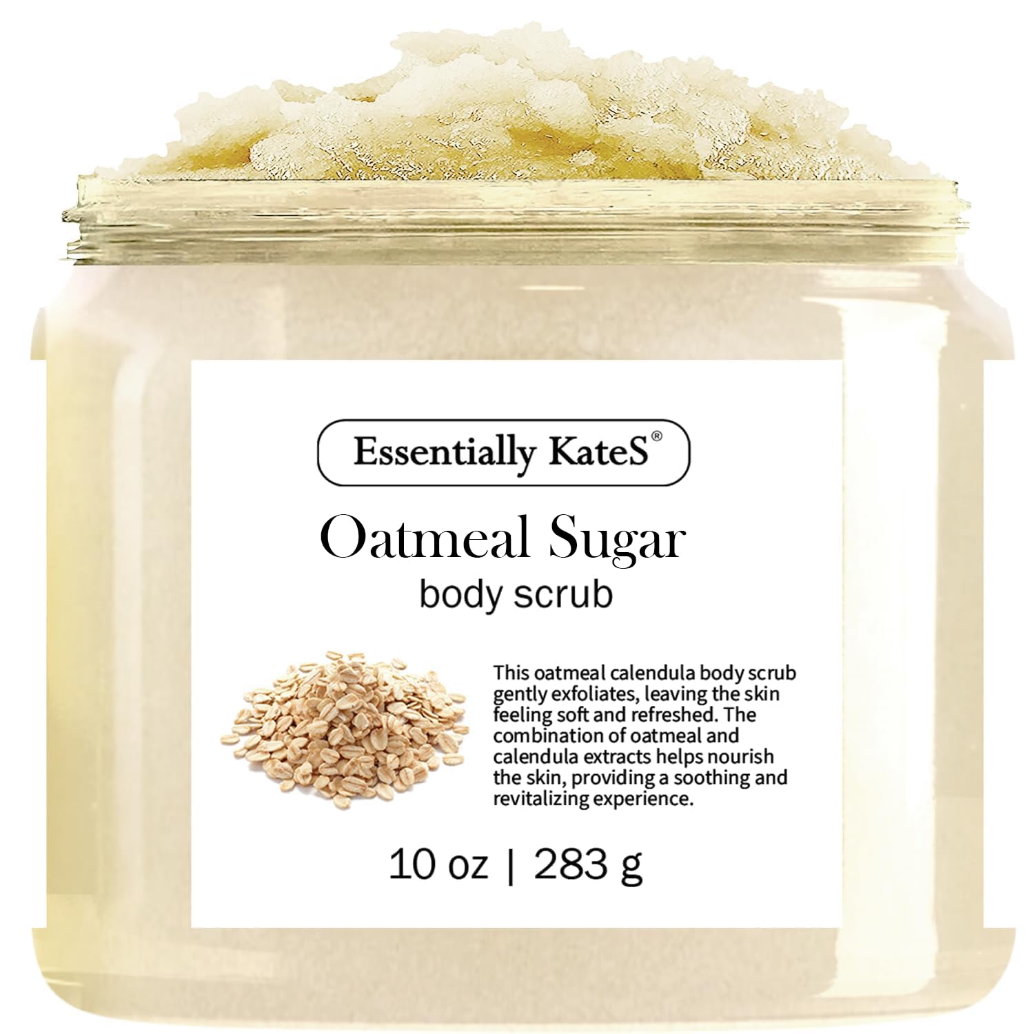 Essentially KateS Oatmeal Sugar Body & Foot Scrub - Very Gentle & and Perfect - Essentially KateS Official Product View 2