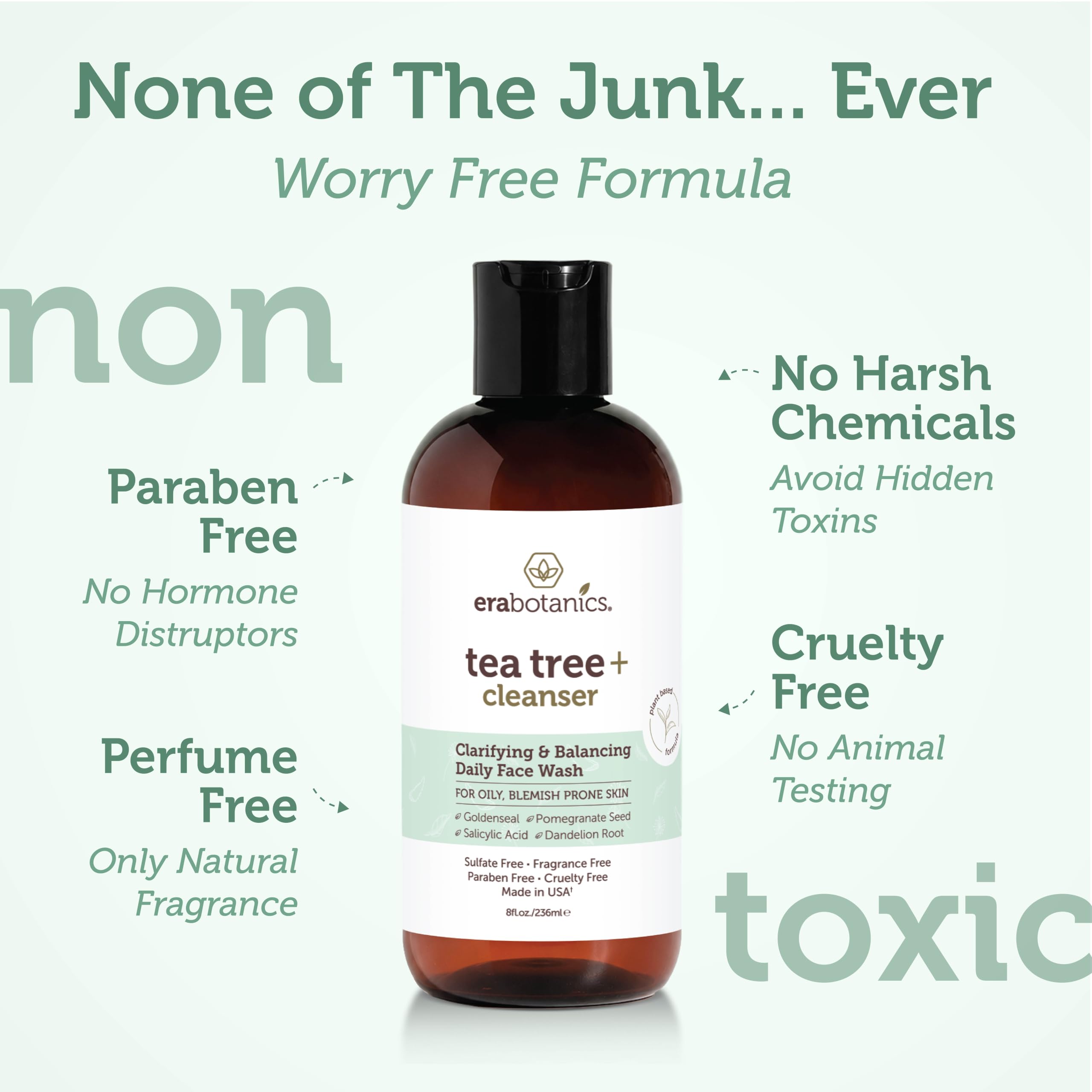 Era Organics Tea Tree Oil Face Wash - Era Organics Official Imagery - 6