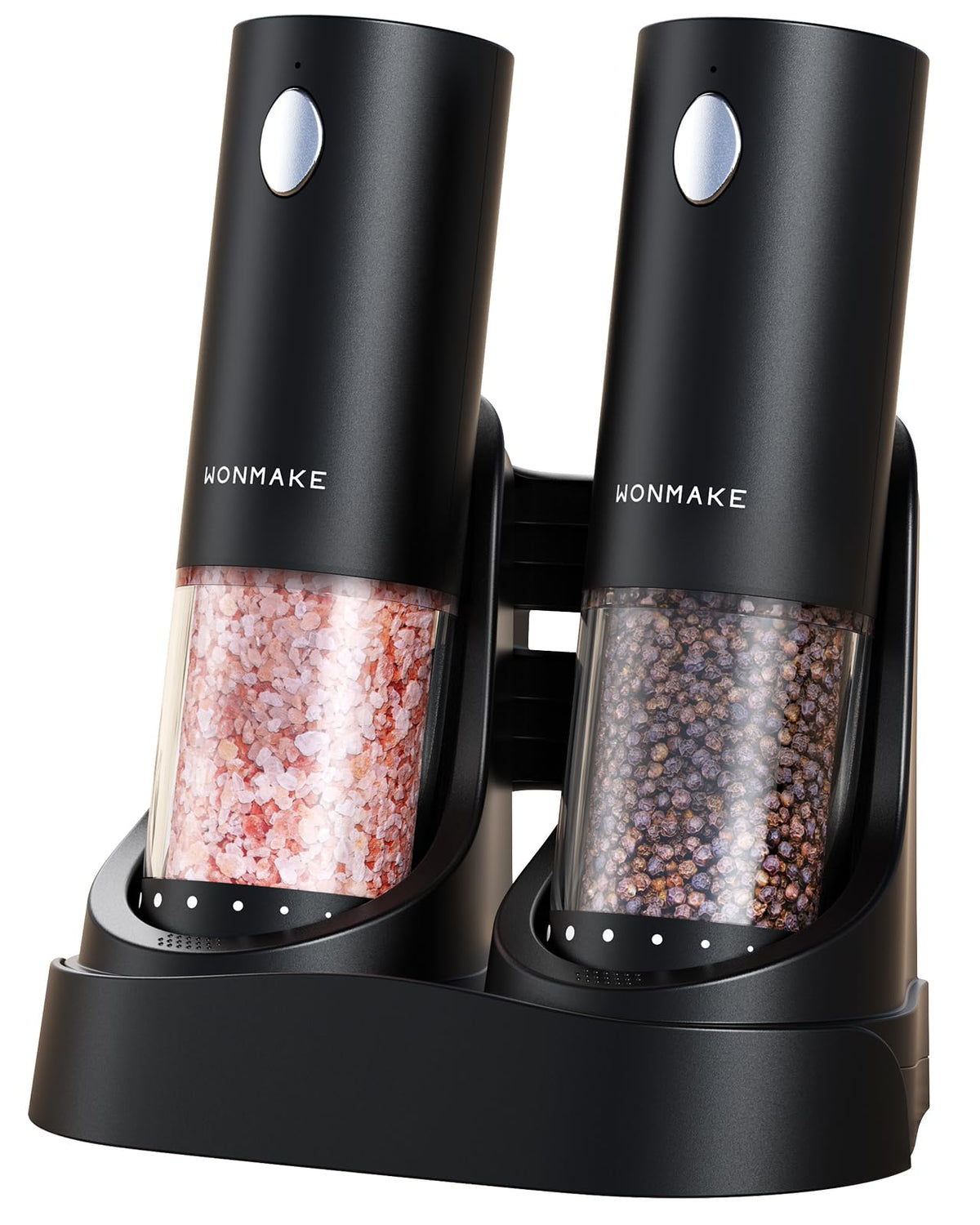 Electric Salt and Pepper Grinder Set Charging Base Automatic - WONMAKE Official Imagery - 1