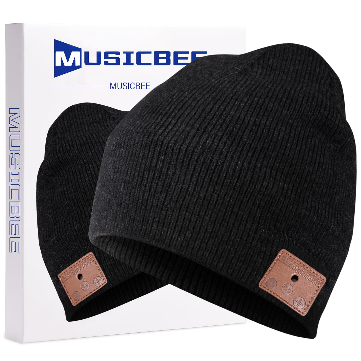 beanie Bluetooth, MUSICBEE Bluetooth V5.2 Wireless Knit Winter Cap, 24 Hour Play - beanie Official Product View 10