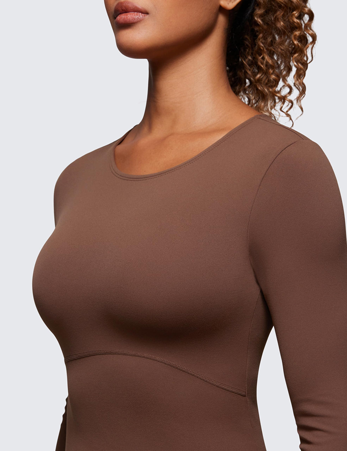 CRZ YOGA Butterluxe Crewneck Crop Top - CRZ YOGA Official Imagery - 4