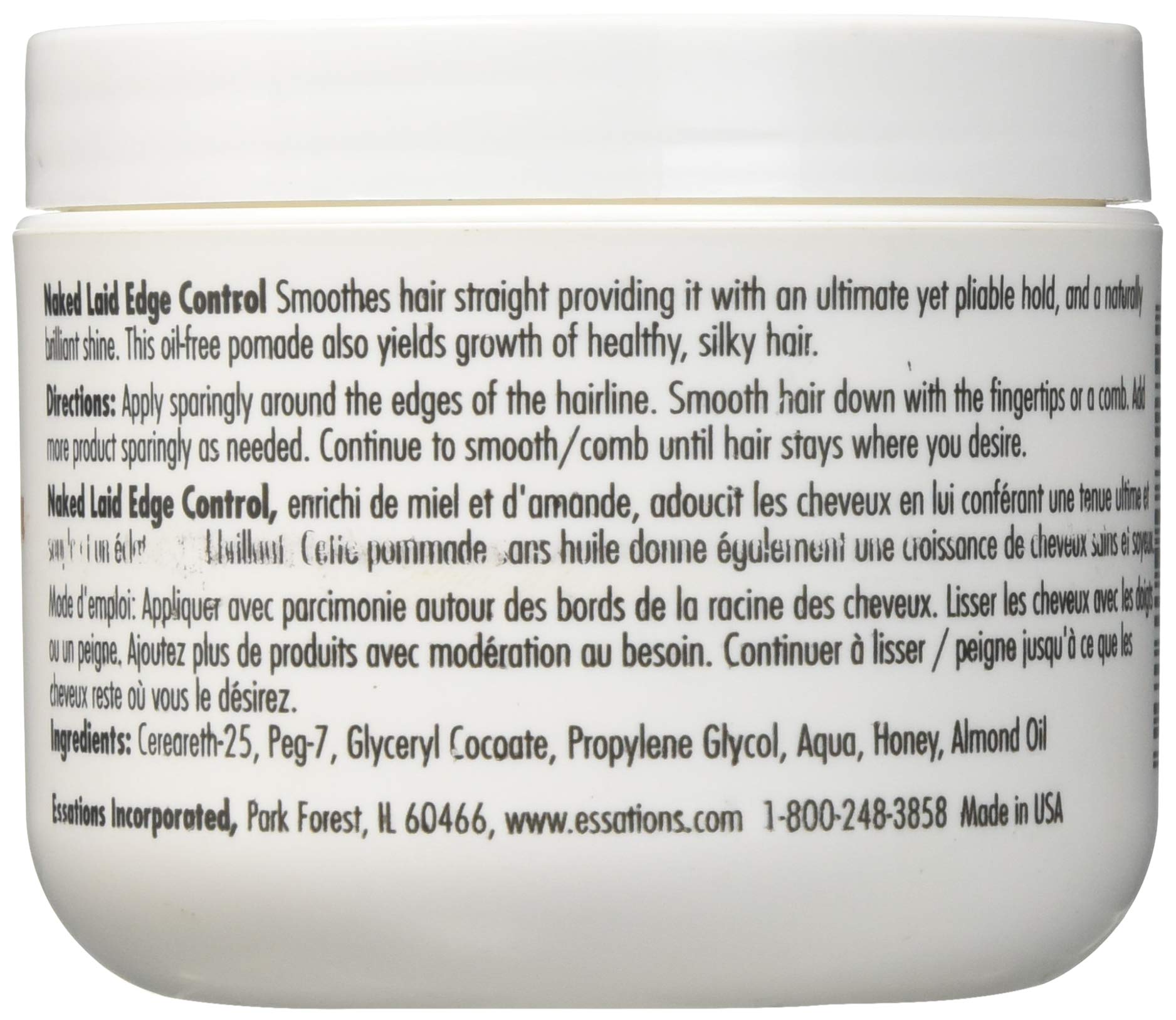 Naked by Essations Laid Edge Control, 4 Ounce