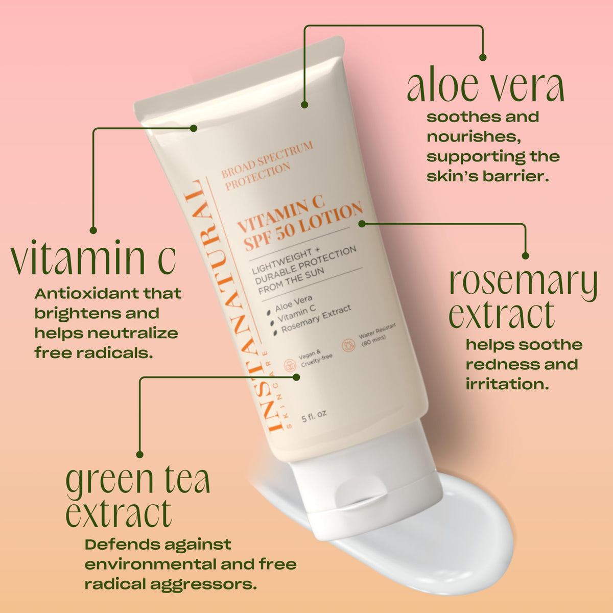 InstaNatural Vitamin C SPF 50 Lotion Broad Spectrum - InstaNatural Official Imagery - 4