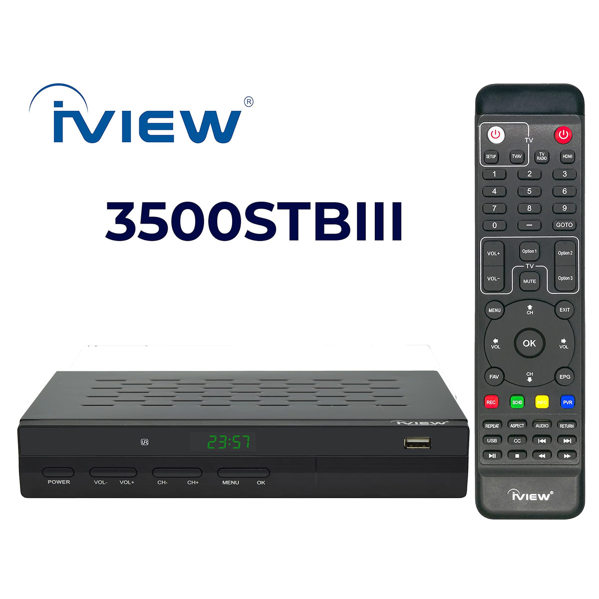 IVIEW 3500STB III ATSC Digital Converter Box with Recording - IVIEW Official Imagery - 3