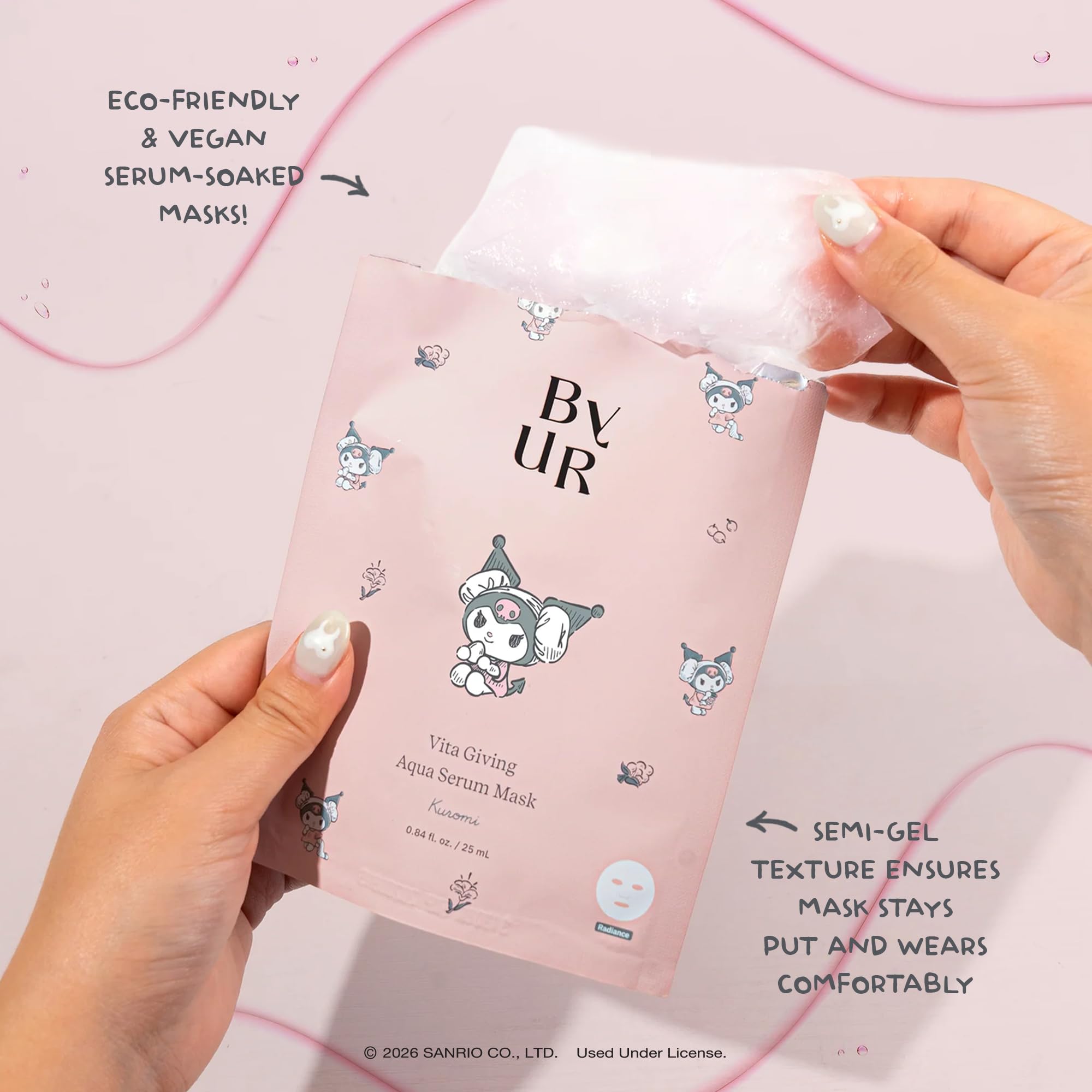 ByUR Vita Giving Sanrio Character Daily Aqua Serum Mask (4 - ByUR