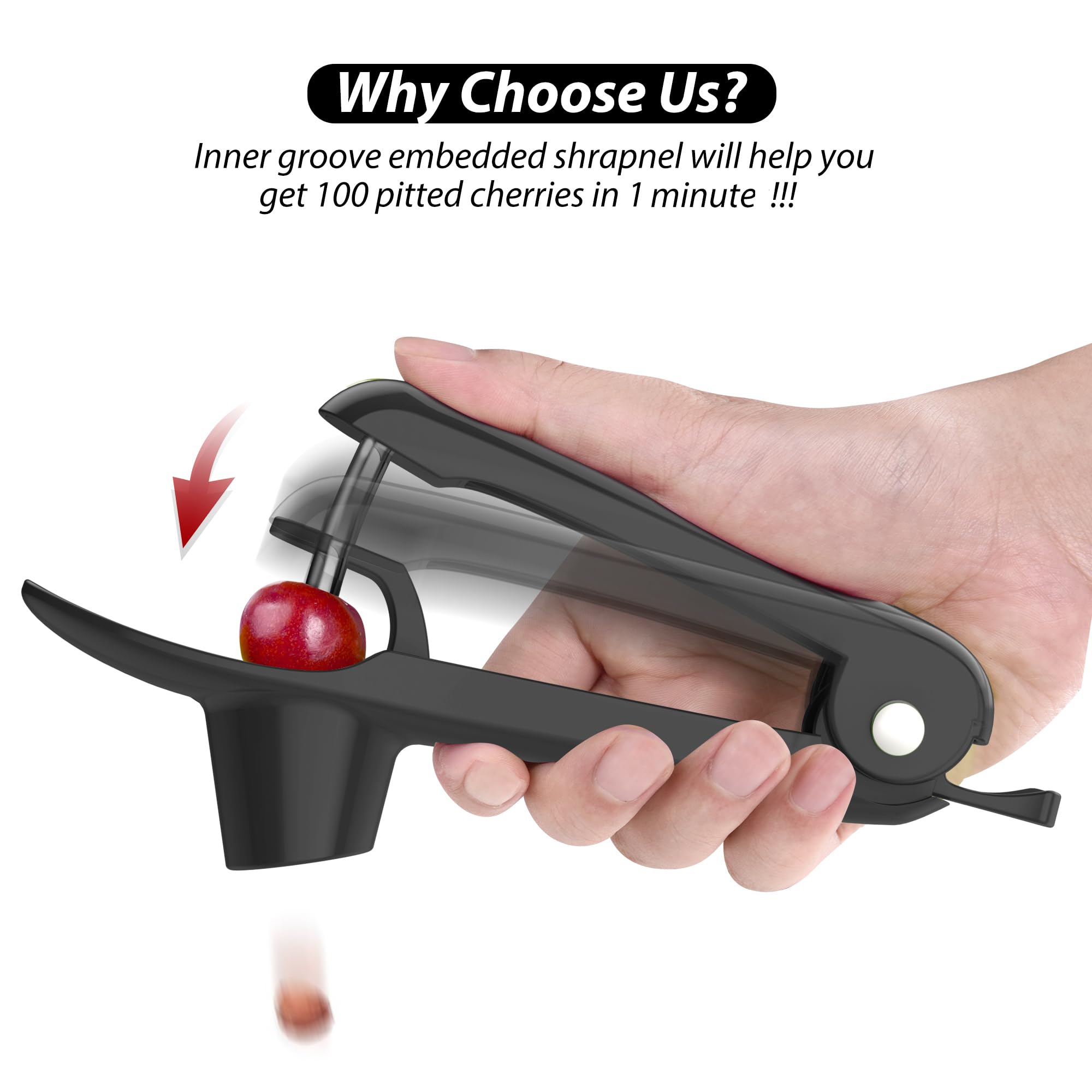 Cherry Pitter - UCMORX Stainless Steel Cherries Pitter Tool Cherr - UCMORX Official Product View 5