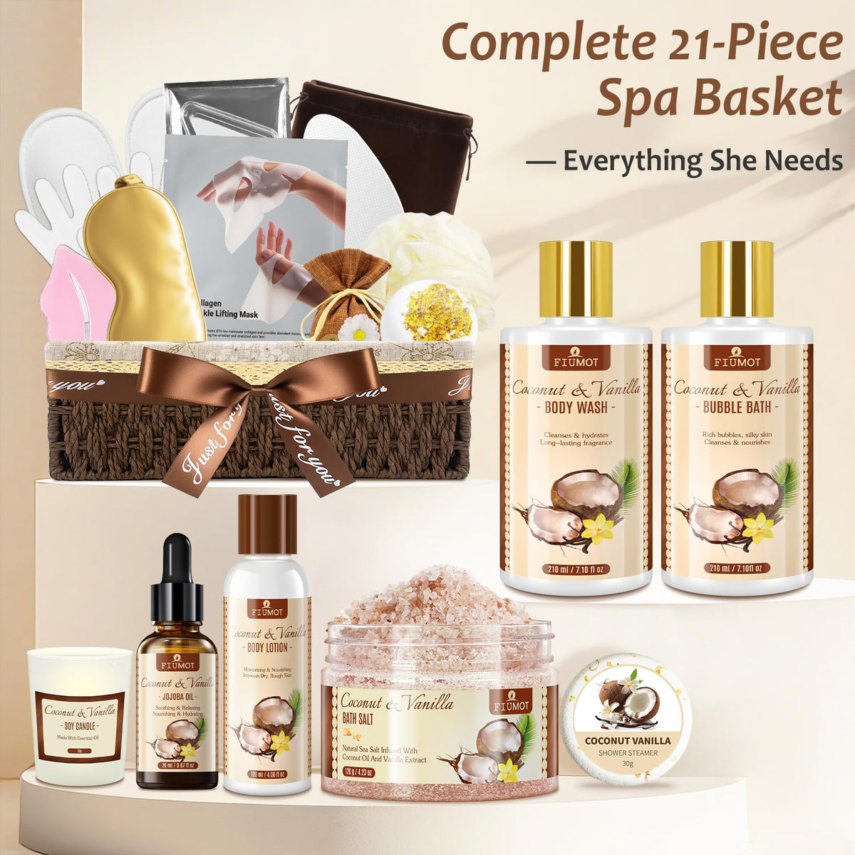 Bath and Body Gift Basket Set for Women - FIUMOT Official Imagery - 5