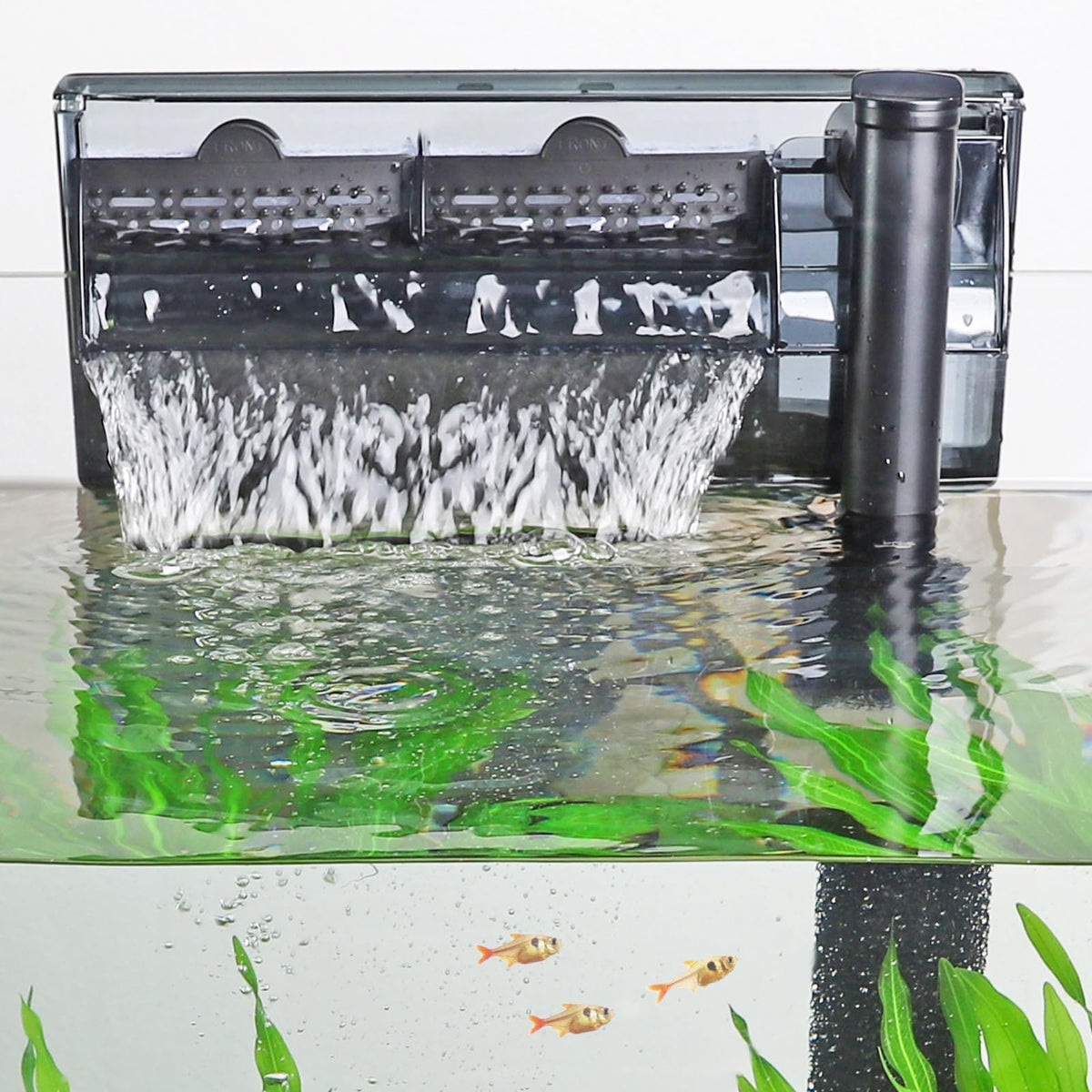 hygger Aquarium HOB Filter 105 GPH for 10 20 Gallon Fish - hygger Official Imagery - 8