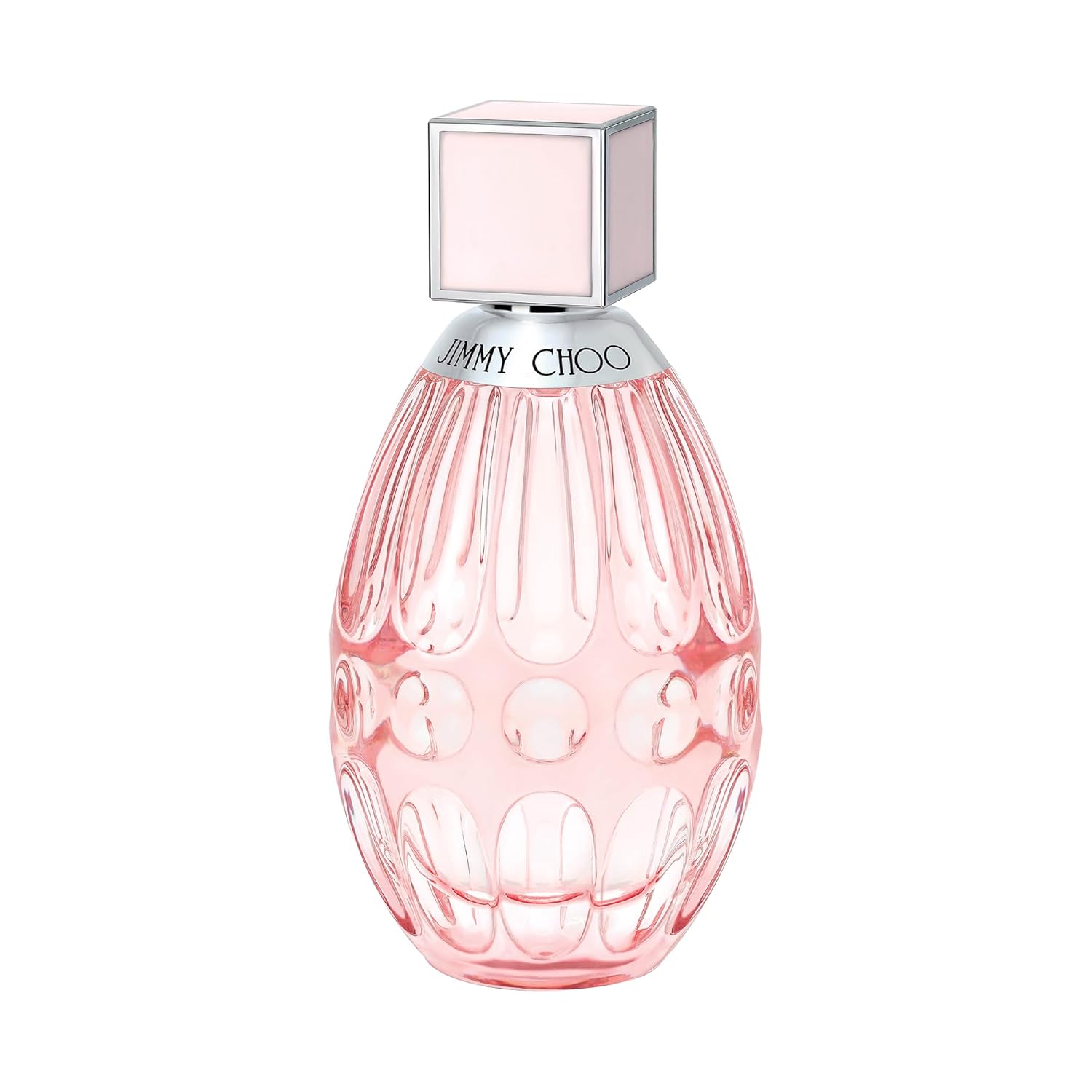 Jimmy Choo L'eau perfume bottle by Elefair, featuring a sleek glass design with a gold cap and elegant fragrance presentation.