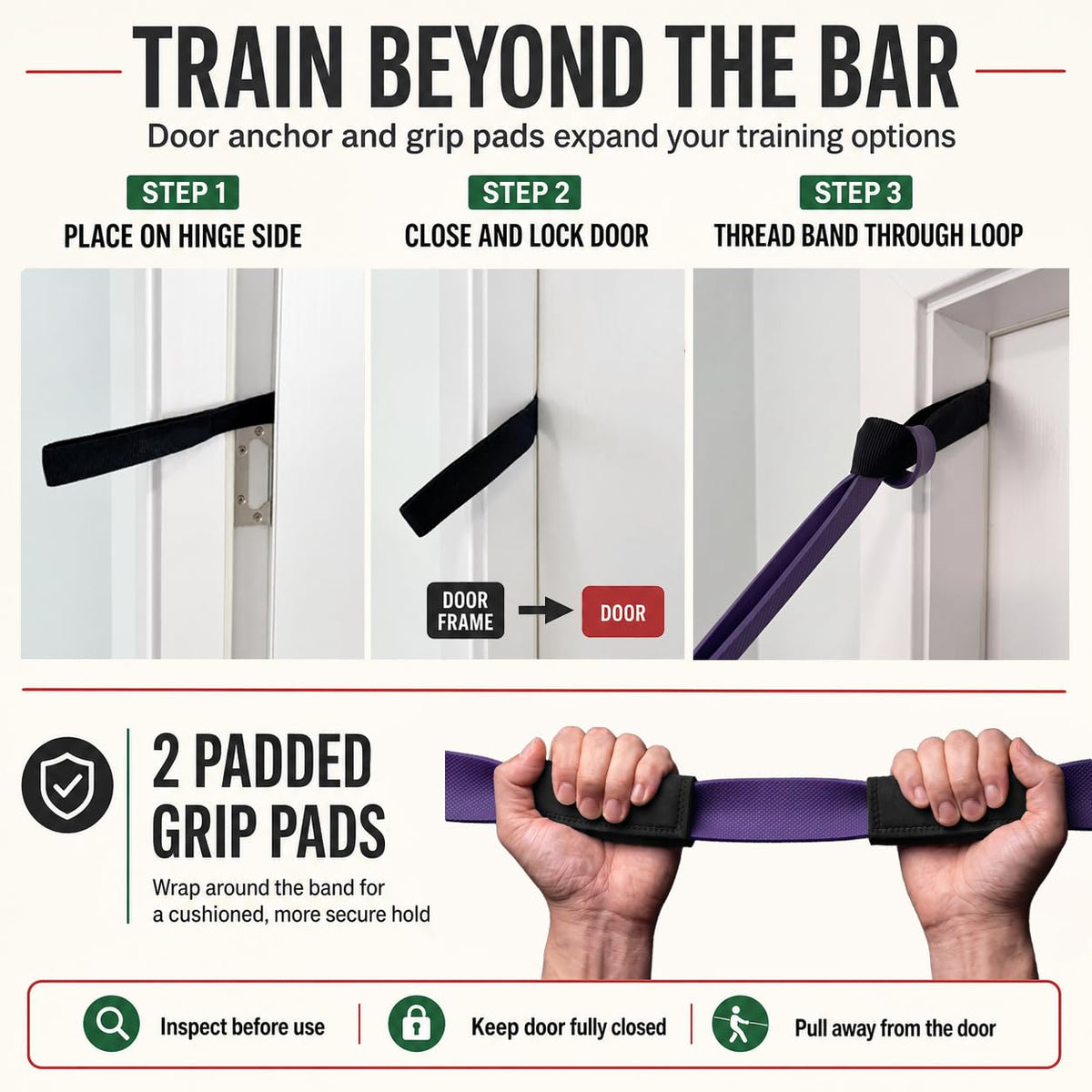 WHATAFIT Resistance Bands 5 Level Pull Up Assistance Bands - WHATAFIT Official Imagery - 6