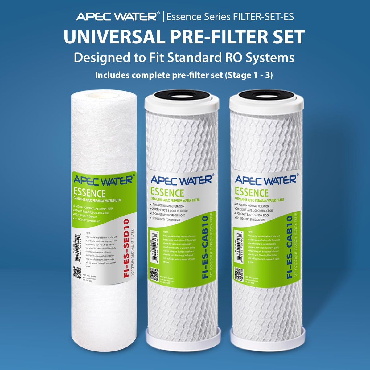 APEC Water FILTER SET ES Replacement Reverse Osmosis Pre - APEC WATER Official Imagery - 3