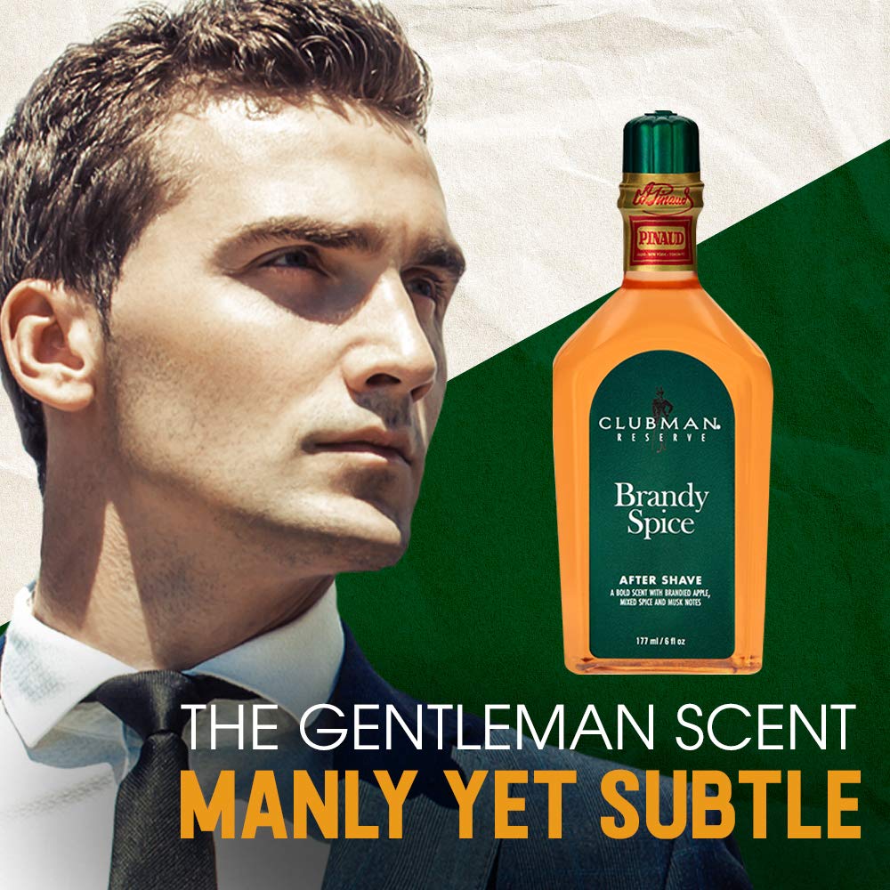 Clubman Reserve Brandy Spice After Shave Lotion – Bold, - Clubman