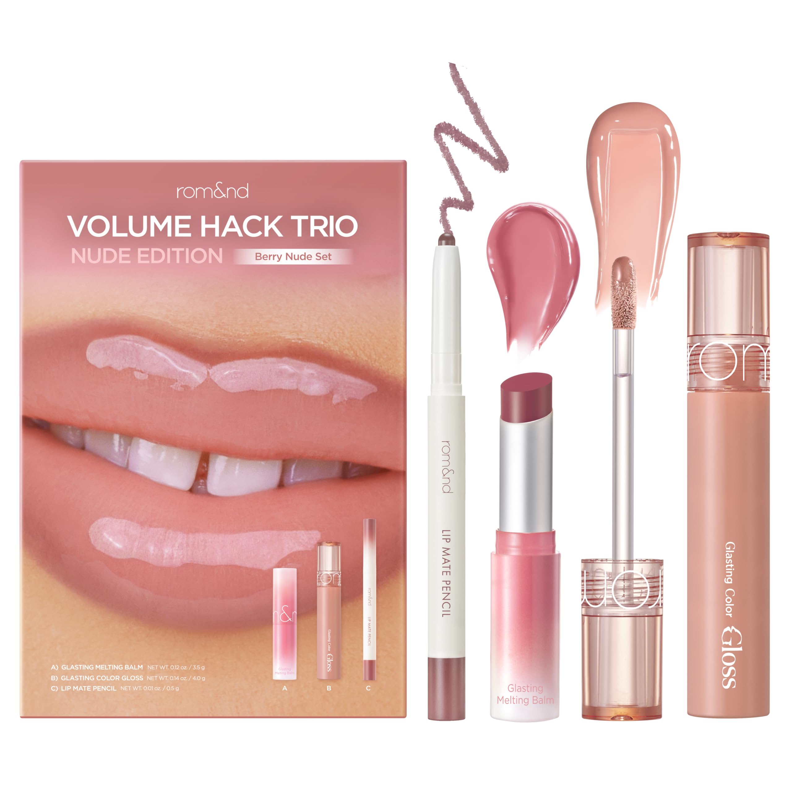 rom&nd Volume Hack Trio | 3 Step Plumping Lip Kit | Glazed Plum Set - View 10