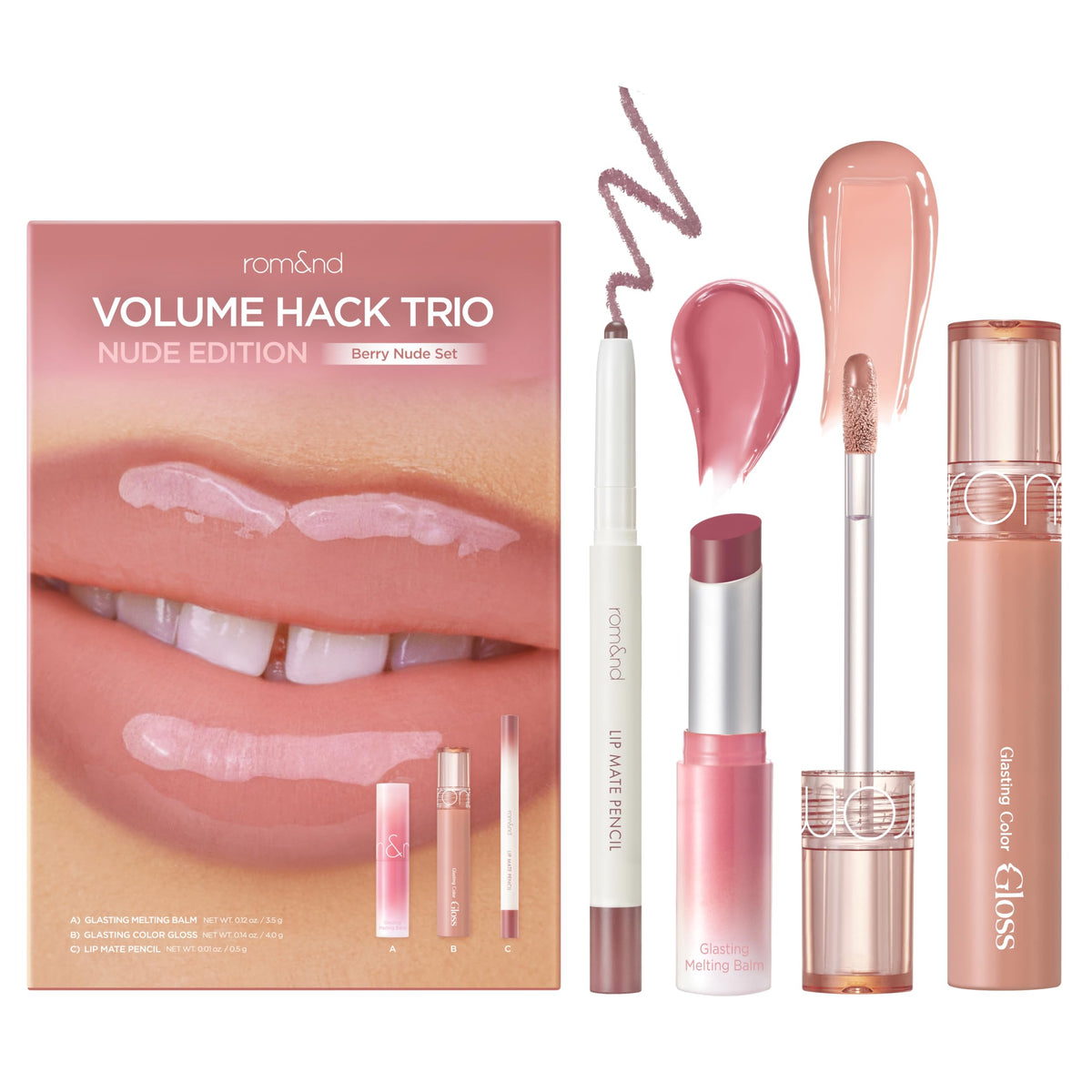 rom nd Volume Hack Trio Lip Combo Set - rom&nd Official Product Imagery - 2