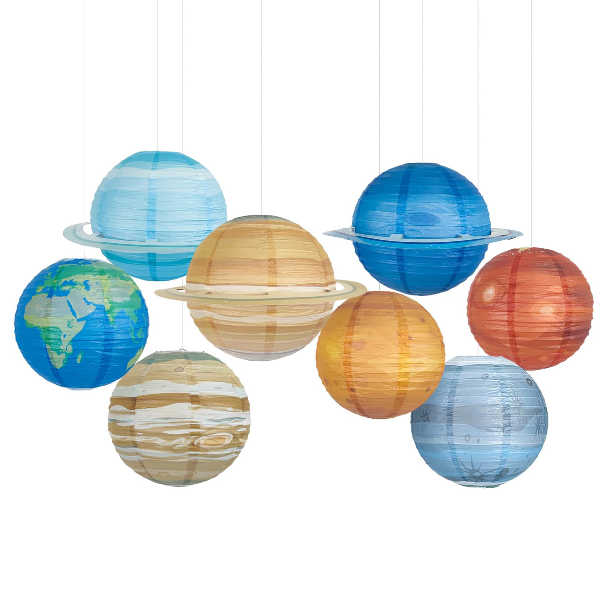 Fishing Bobber Paper Lanterns Round Decoration Lantern 12 - ngsiiohun Official Imagery - 8