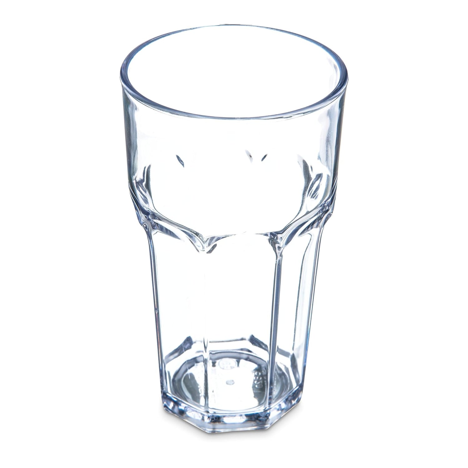 Carlisle Foodservice Products Louis tall tumbler for restaurants and catering, clear plastic cup with capacity markings