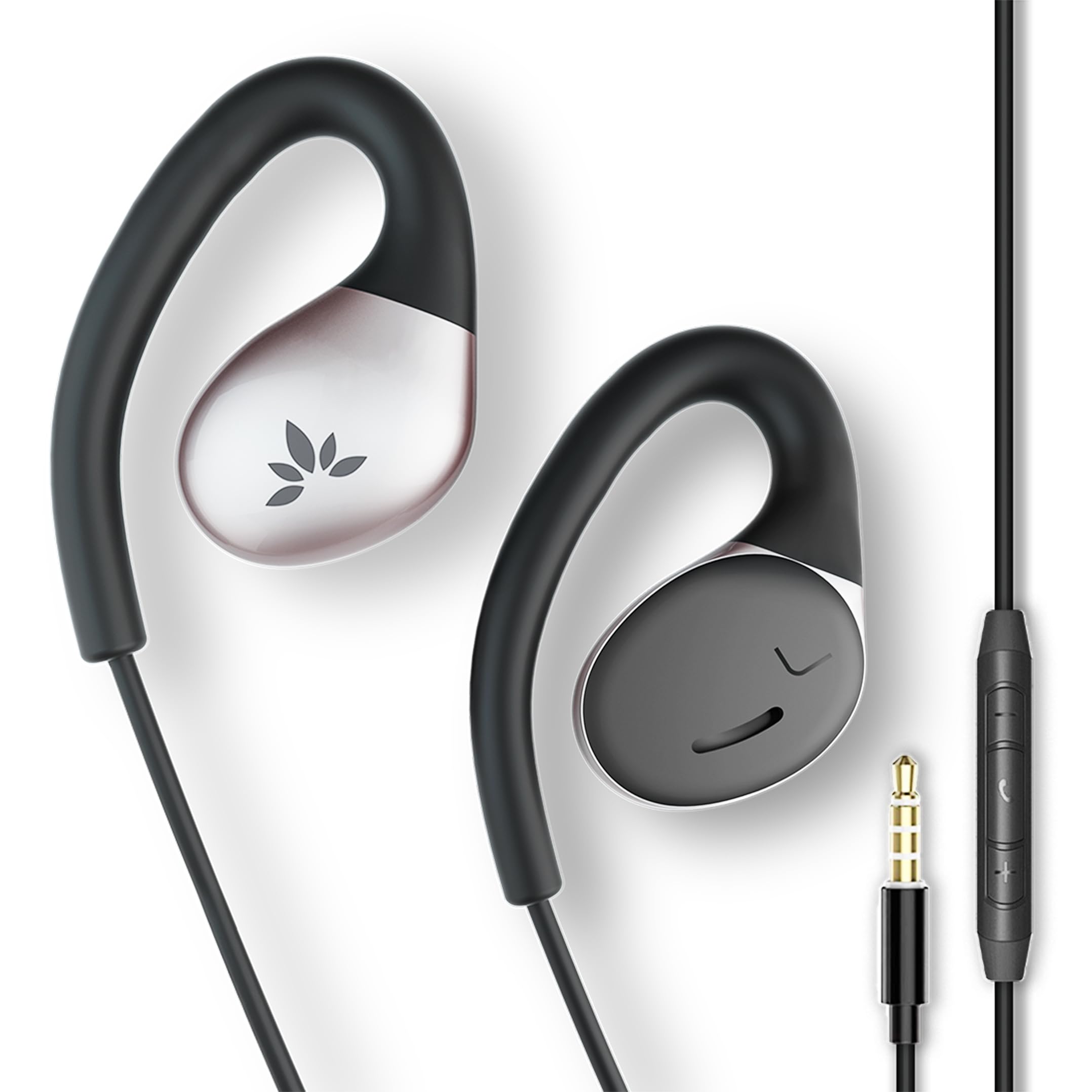 Avantree Resolve – 3.5mm AUX Wired Open-Ear Earbuds w/Mic & Over- - Avantree Official Product View 1