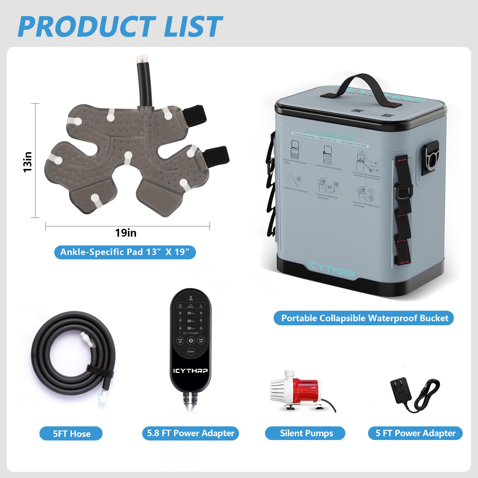 ICYTHRP Ankle Ice Machine – Programmable Cold Therapy