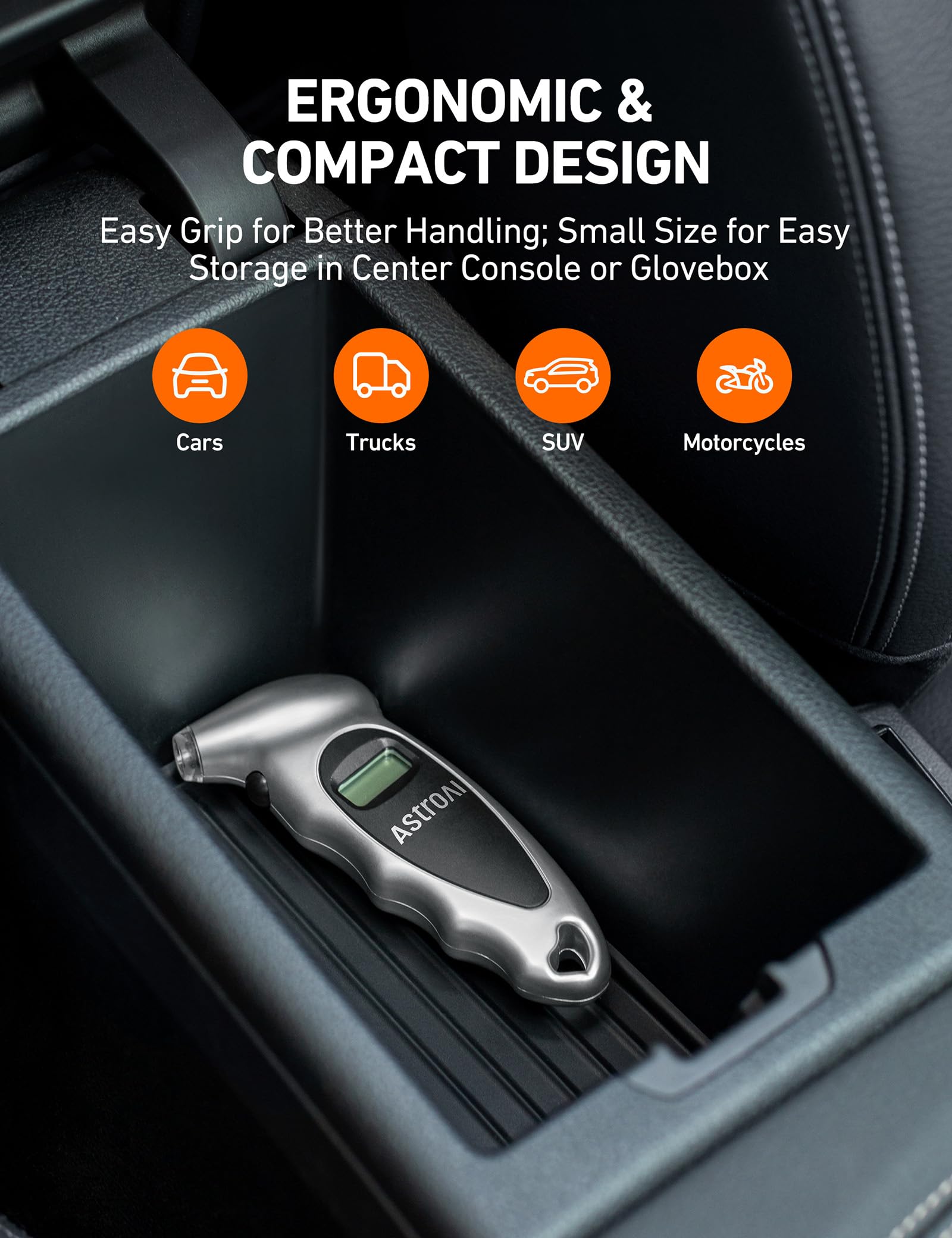 AstroAI Digital Tire Pressure Gauge 150PSI, ±1PSI Accuracy for Car Truck - AstroAI Official Product View 7