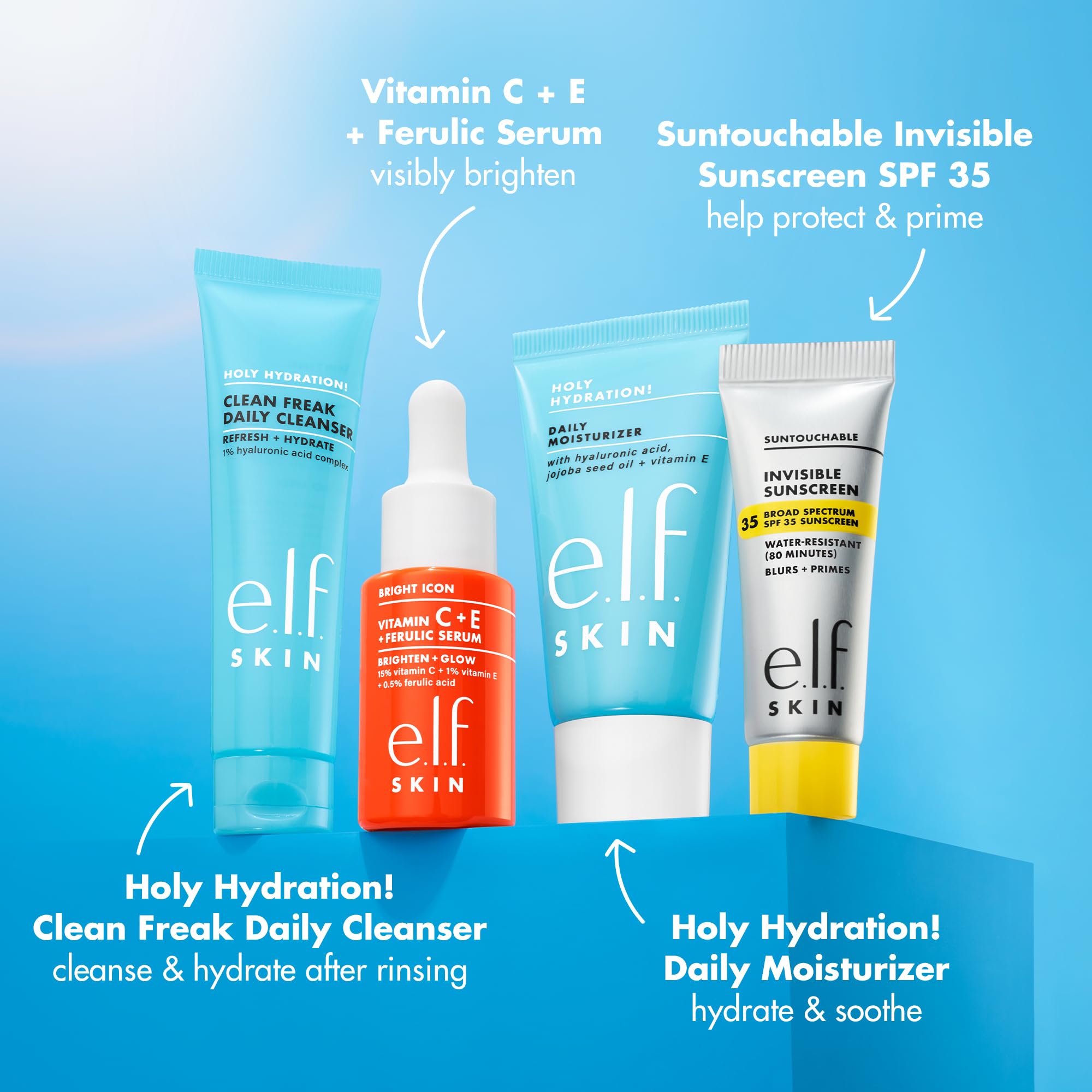 e.l.f. SKIN Wake the e.l.f. Up Skincare Kit - e.l.f.