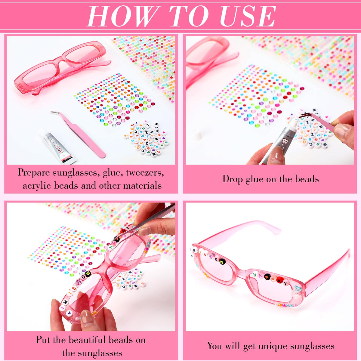 Relaxweex DIY Sunglasses Decorating Kit Popular Singer Party - Relaxweex Official Imagery - 5