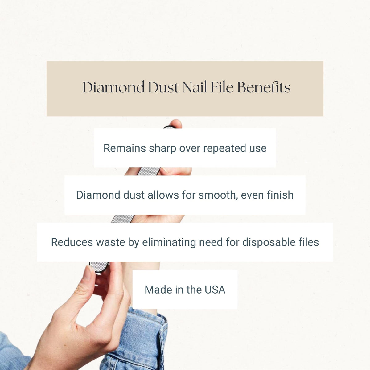 Caswell Massey Diamond Dust Nail File Professional Washable - Caswell-Massey Official Imagery - 4