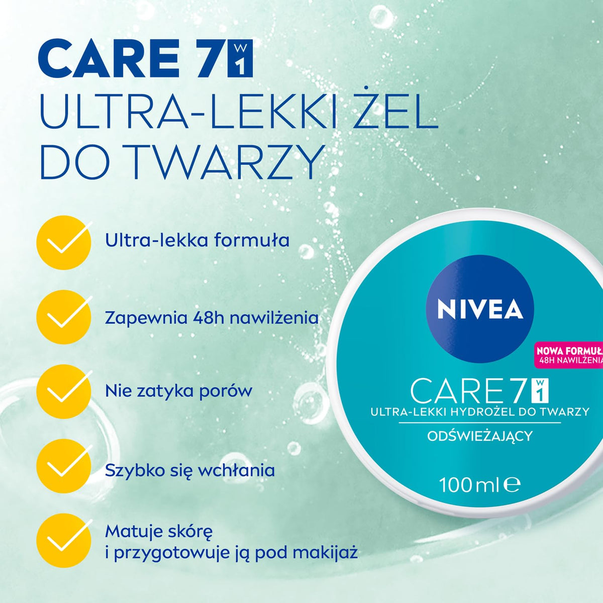 NIVEA Care Fresh Hydro Gel Facial Cream with Cucumber Juice - NIVEA Official Imagery - 5