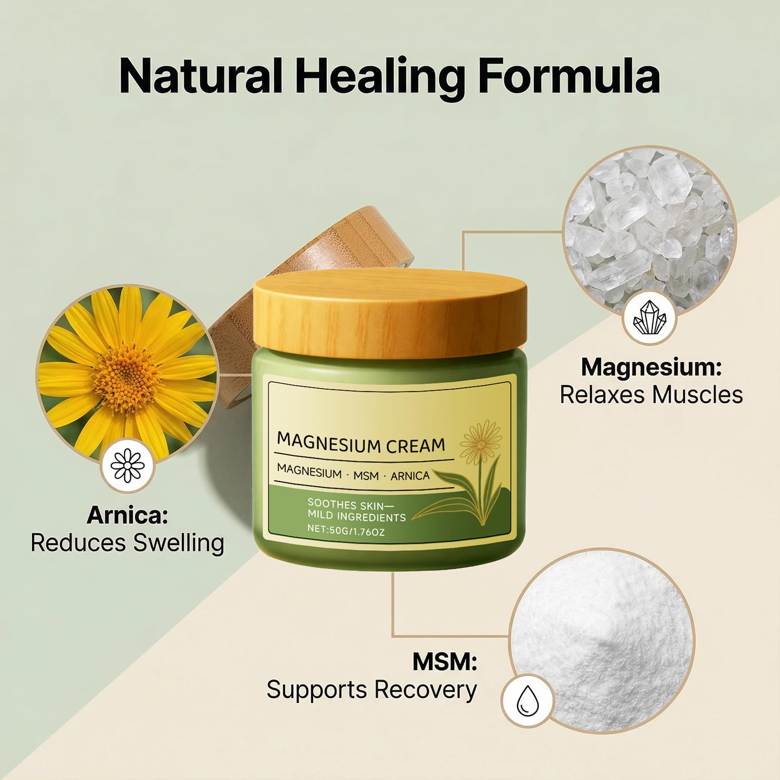 Magnesium Chloride Nerve Relief Cream with Arnica & MSM