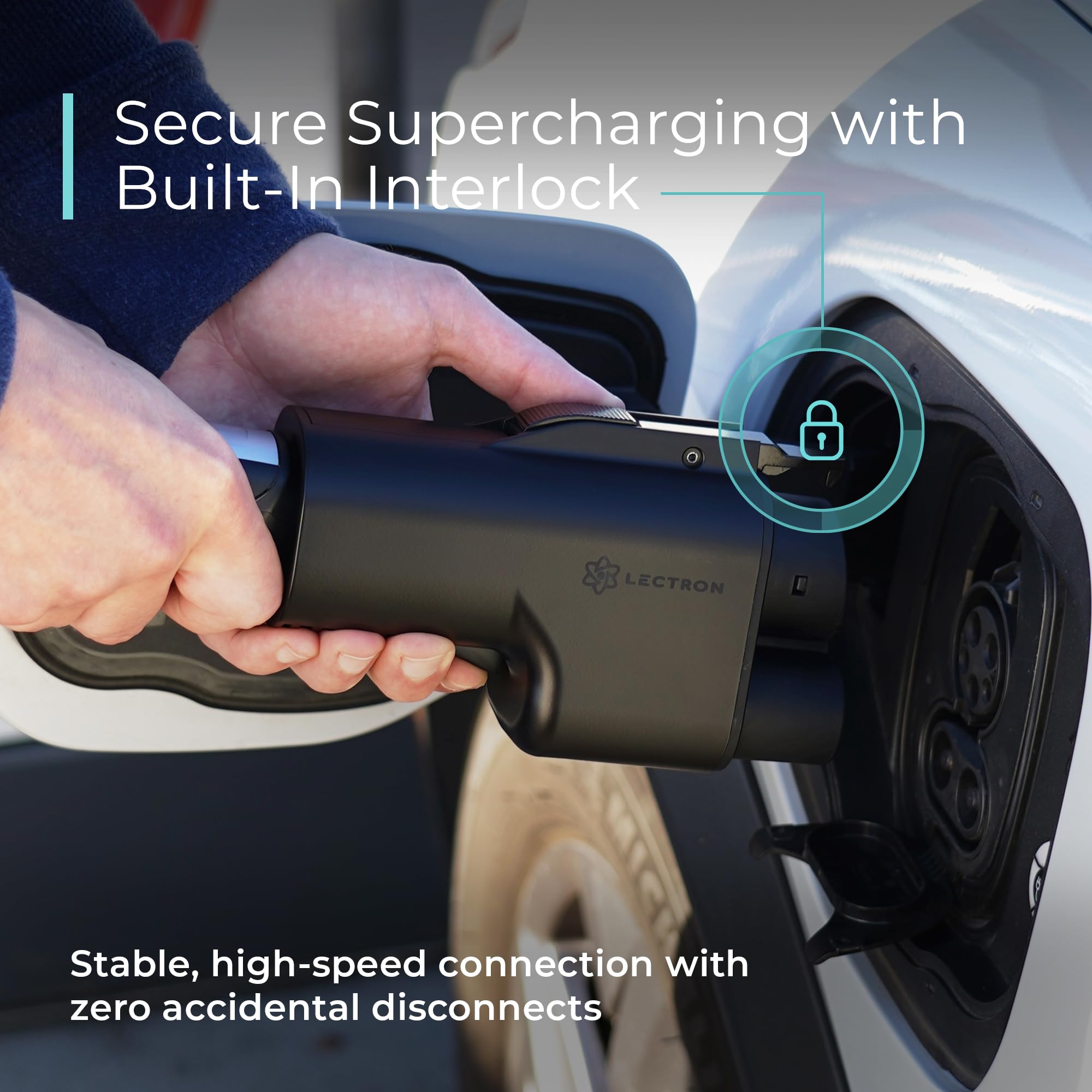 Lectron NACS to CCS Electric Vehicle Adapter with Interlock - Compatible with - Lectron Official Product View 6
