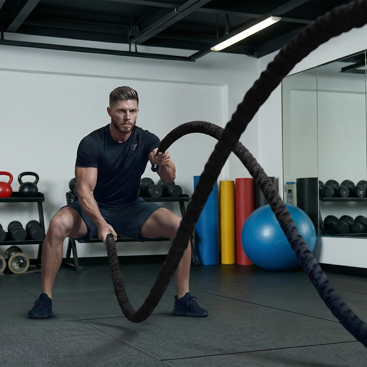 Battle Rope for Home Gym Workout - Triberion Official Imagery - 3