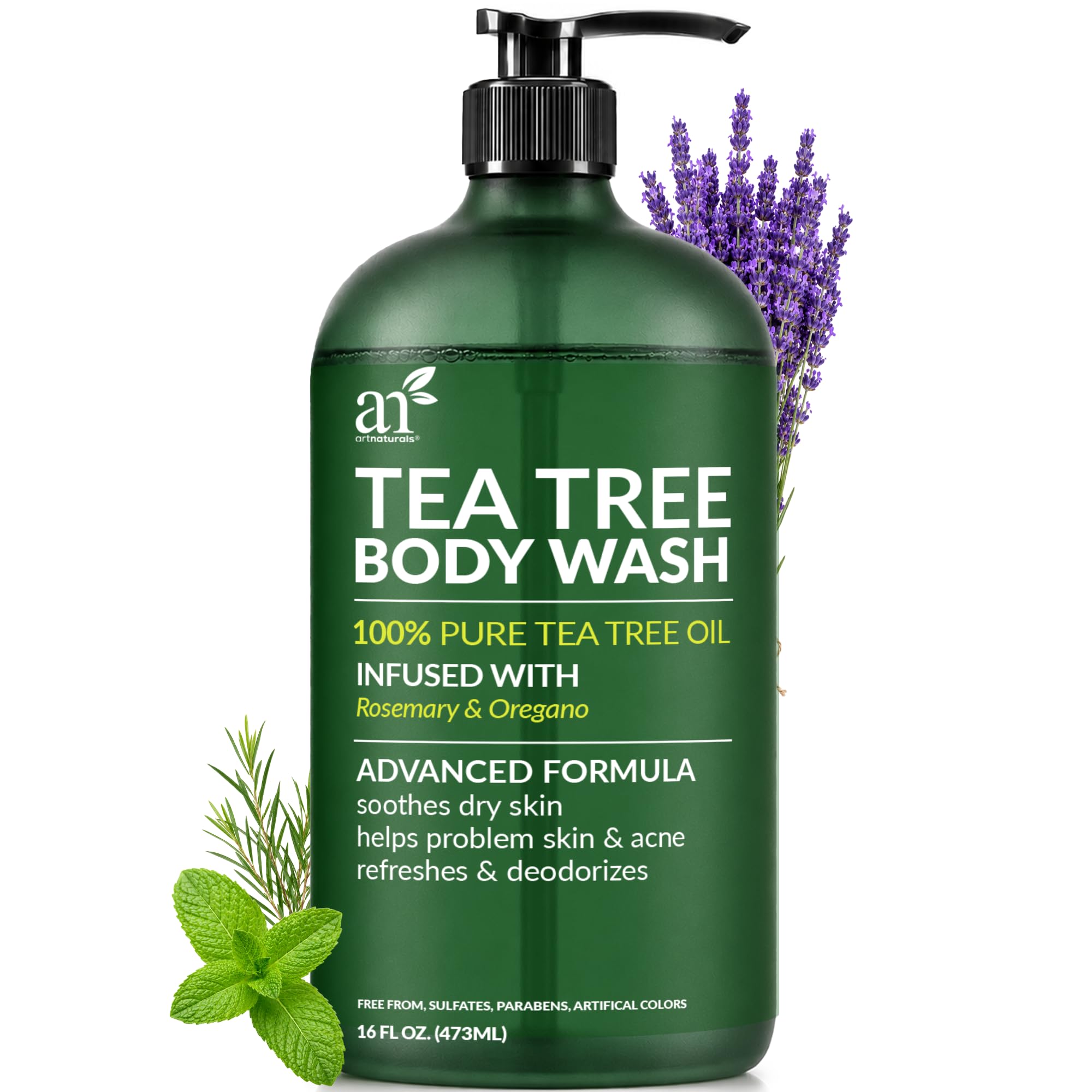 ArtNaturals Tea Tree Body Wash with Rosemary 16 oz