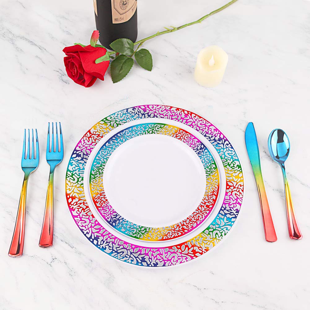 supernal Rainbow Plastic Plates - supernal Official Imagery - 6