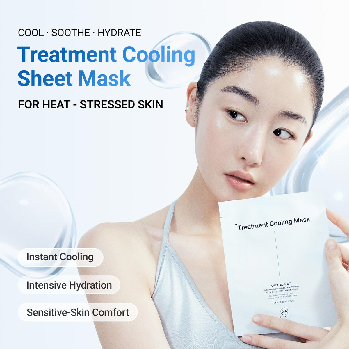 DA EFFECT Cooling Treatment Mask Soothing Face Mask for - DA EFFECT Official Product Imagery - 3