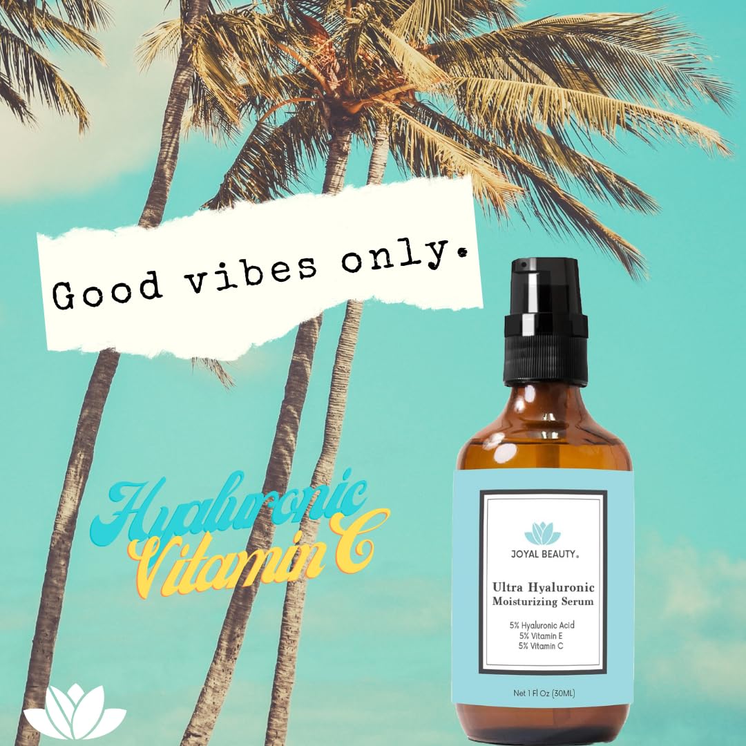 Ultra Hyaluronic Acid Serum for Face Skin 170 kDa with Vitamin C E Jojoba Oil - JOYAL BEAUTY Official Product View 4