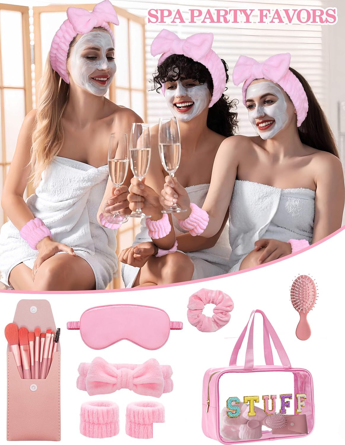 Makeup Gift Set for Beginners with Bag Brushes Comb Headband - wepgjwmao Official Imagery - 6