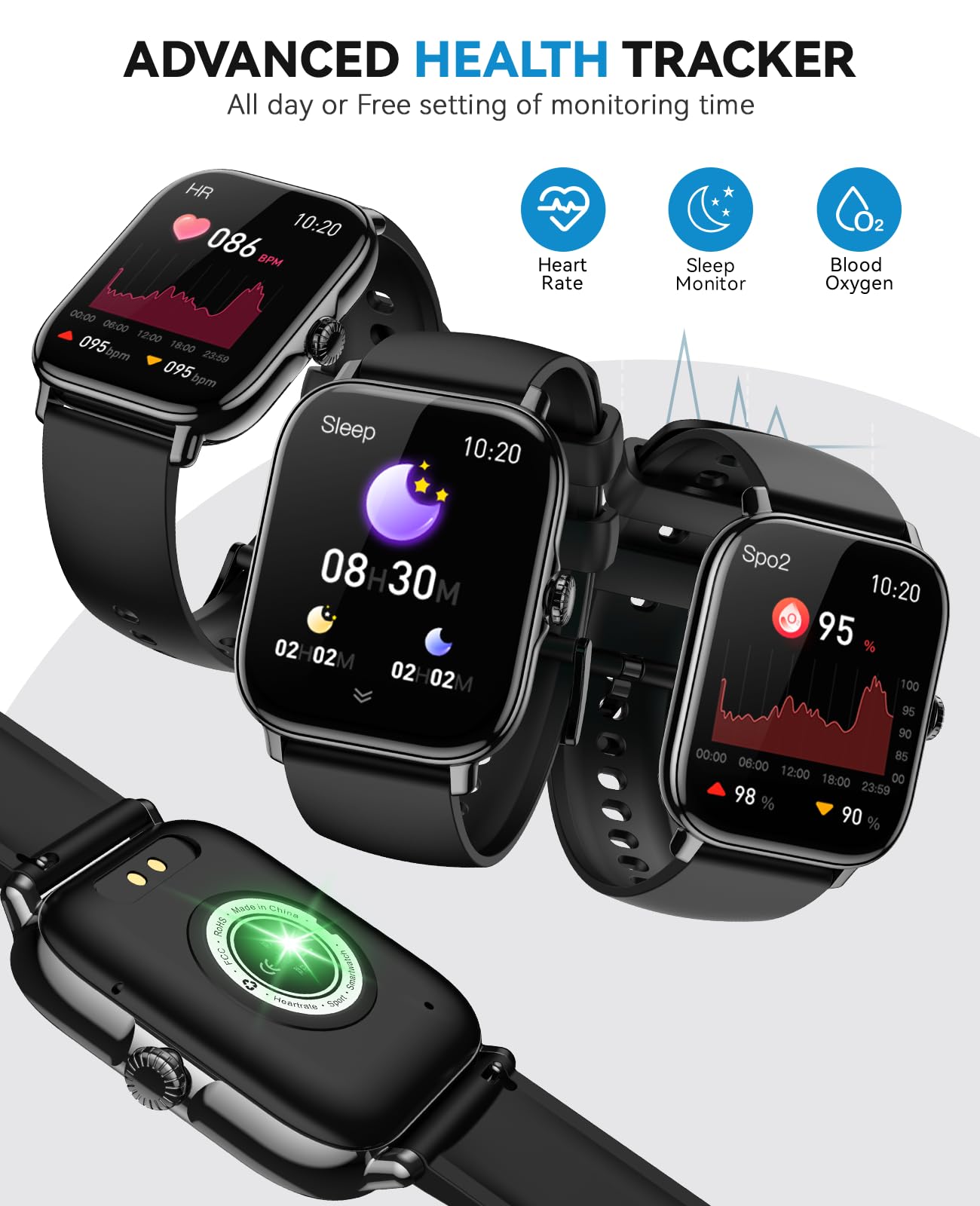 paybay Smart Watch for Women Men- Answer/Make Call, 2025 IP68 Waterpro - View 4