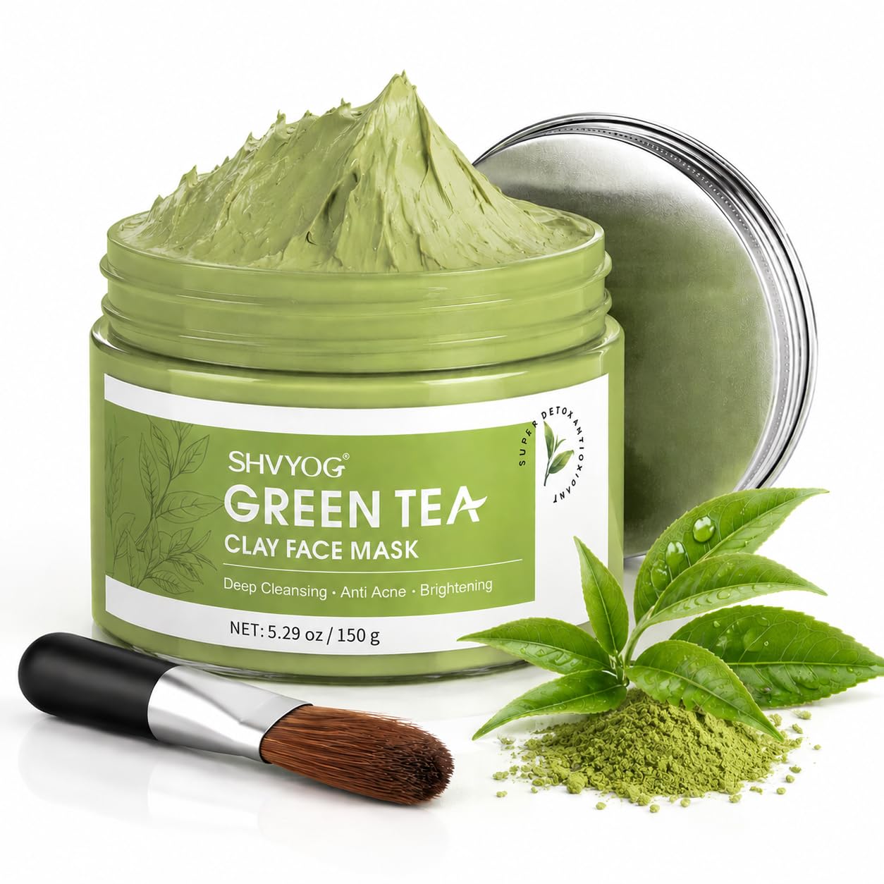 SHVYOG Turmeric Vitamin C Clay Mask with Kaolin Clay for Dull - SHVYOG