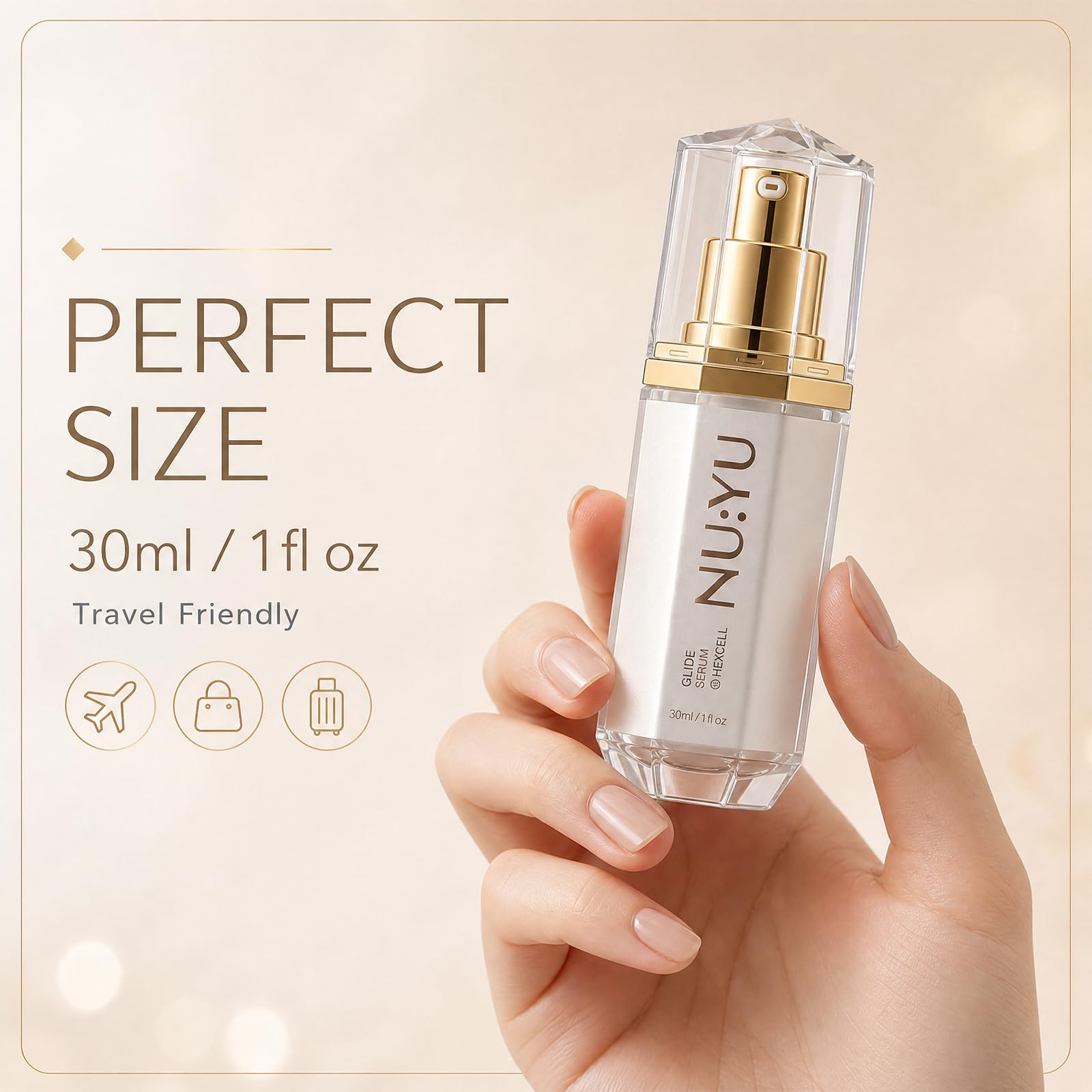 Nu Yu Glide Facial Hair Minimizing Serum, Facial Hair Care for Women, - View 7