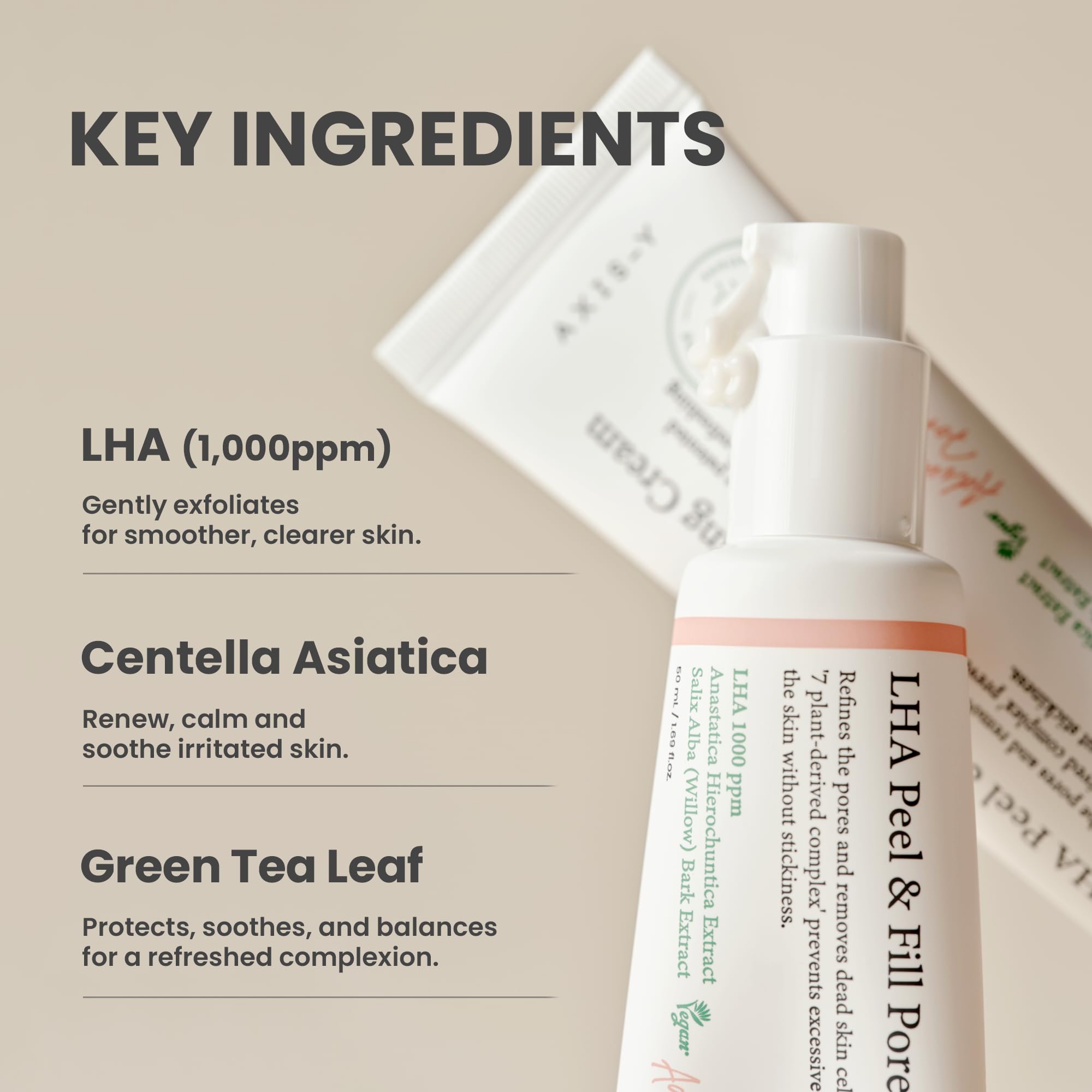 AXIS-Y LHA Peel &amp; Fill Pore Balancing Cream, Korean Daily - AXIS-Y