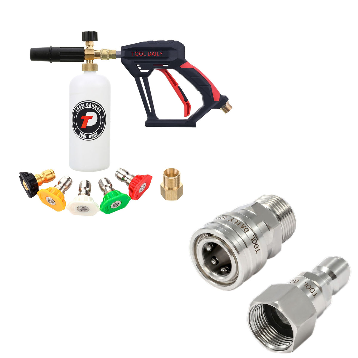 Tool Daily Short Pressure Washer Gun with Foam Cannon - Tool Daily Official Imagery - 2