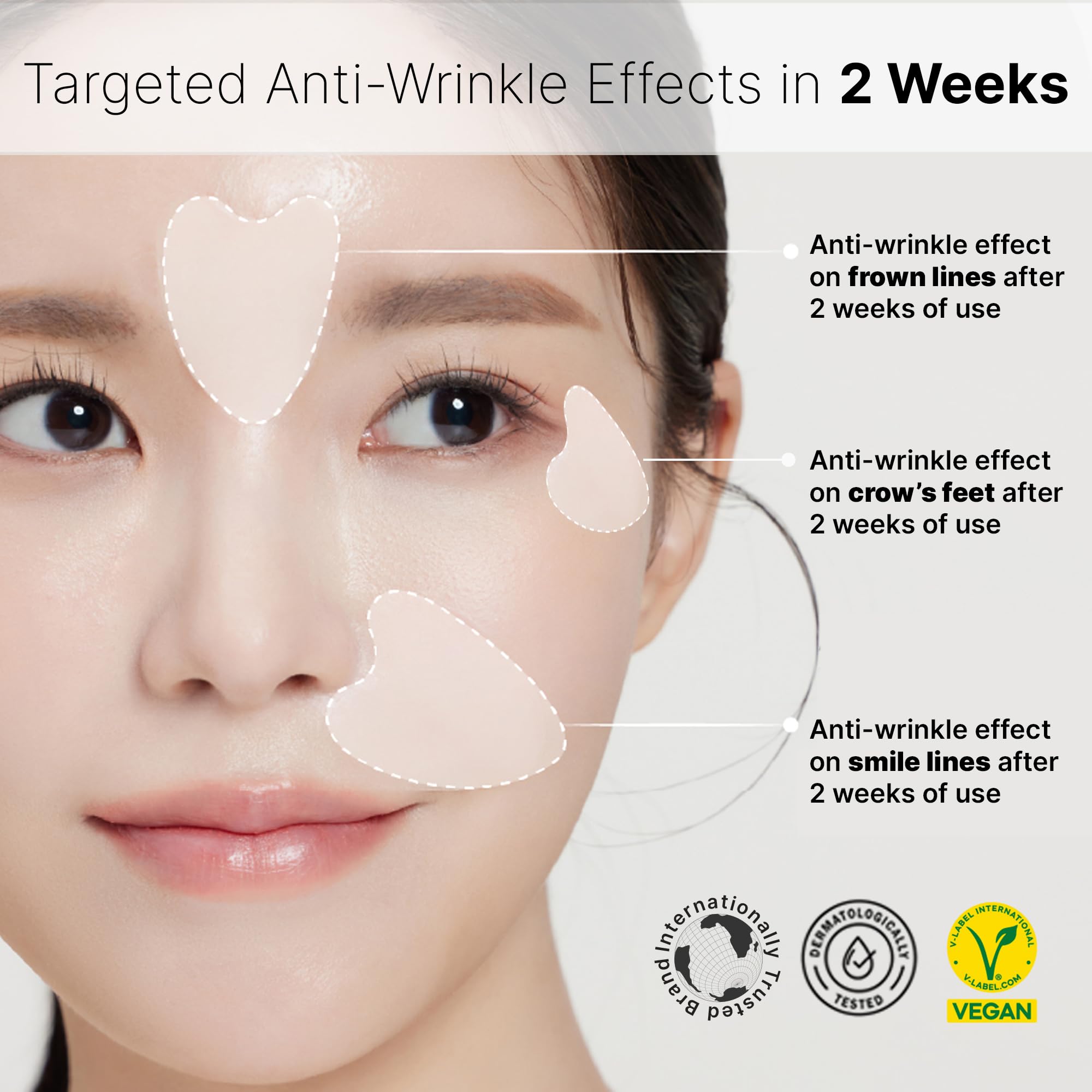 Anti-Wrinkle Patches Face Lifting with Hydrolyzed - HUECALM
