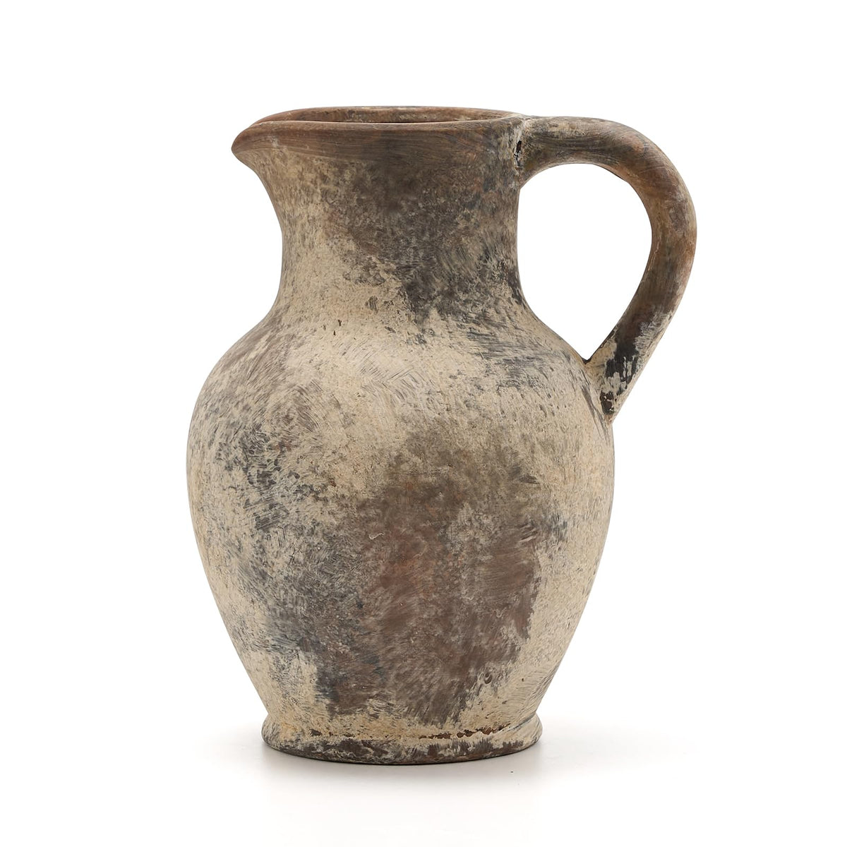 SIDUCAL Ceramic Rustic Farmhouse Vase with Handle Terracotta - SIDUCAL Official Imagery - 1