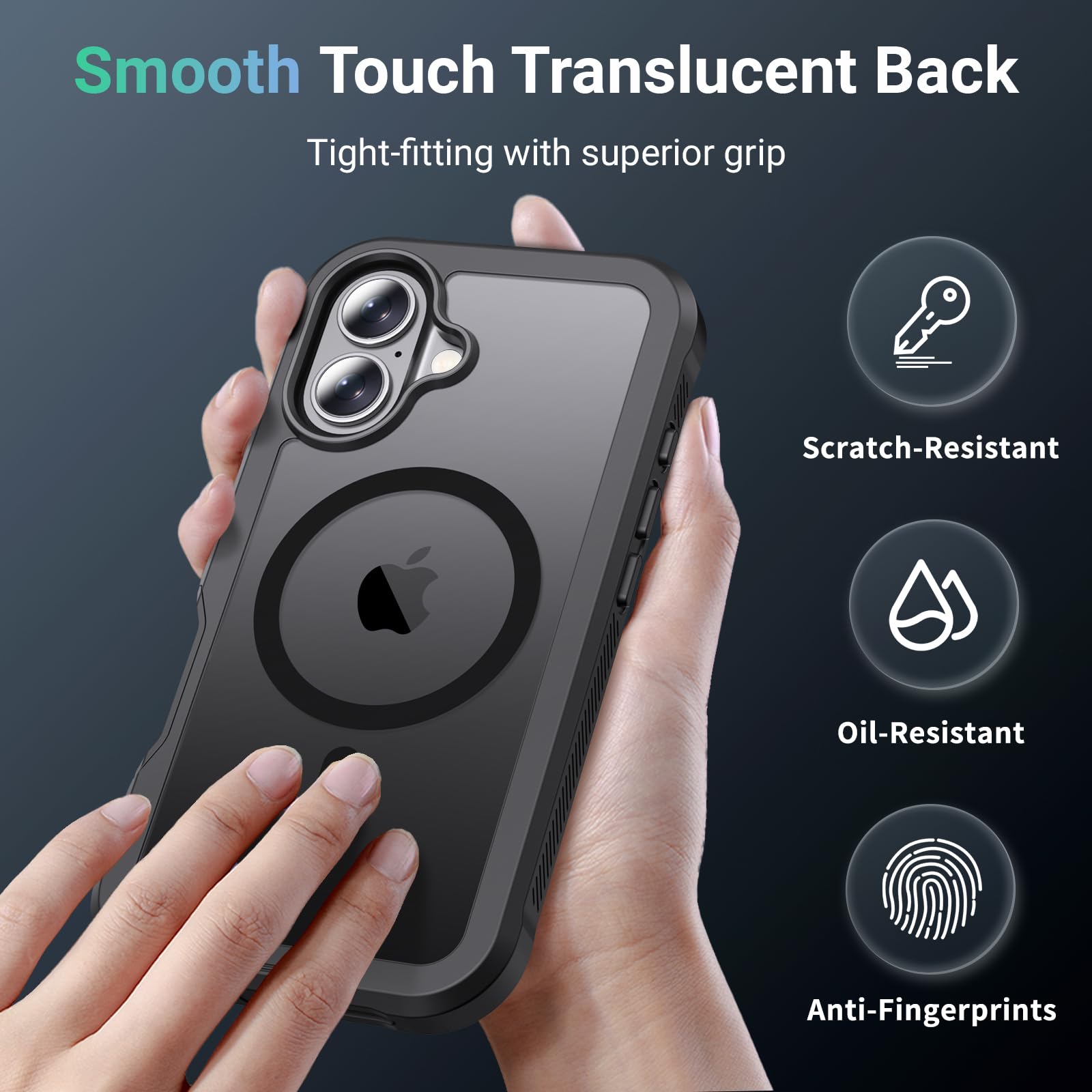 jaroco Magnetic for iPhone 17 Case Heavy Duty Protection Black - jaroco Official Product View 6